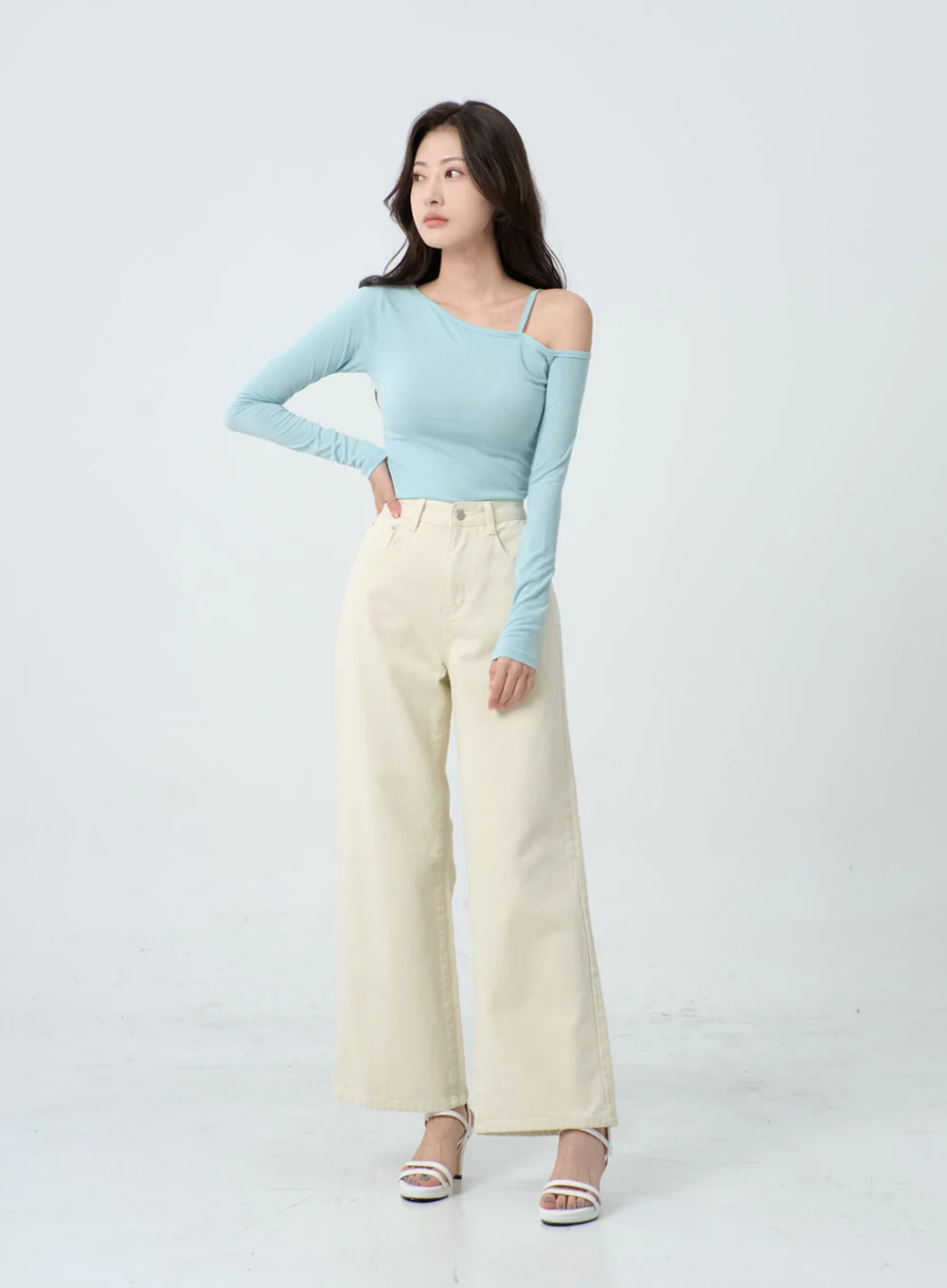 Wide Leg Cotton Pants IO24 - Image 5