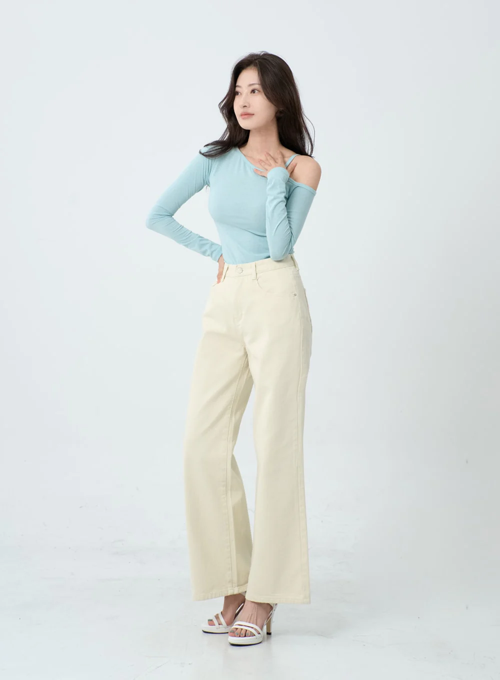 Wide Leg Cotton Pants IO24 - Image 8