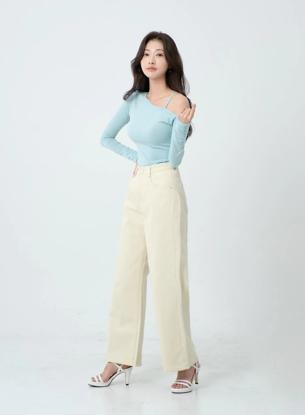 Wide Leg Cotton Pants IO24 - Image 9
