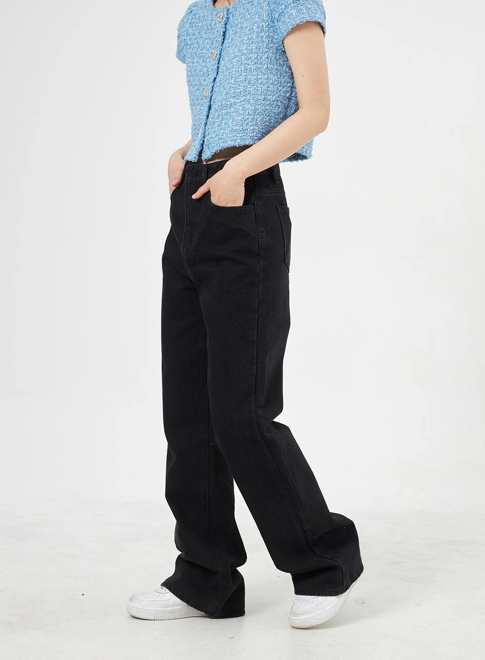 Wide Leg Cotton Pants OA312 - Image 3