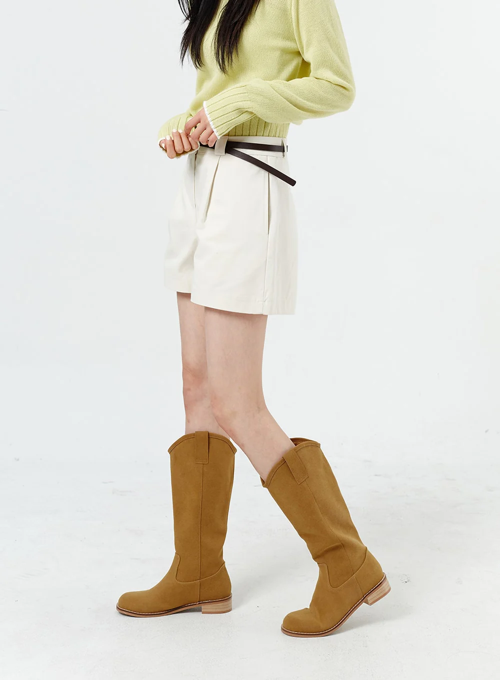 Wide Leg Cotton Shorts OM316 - Image 3