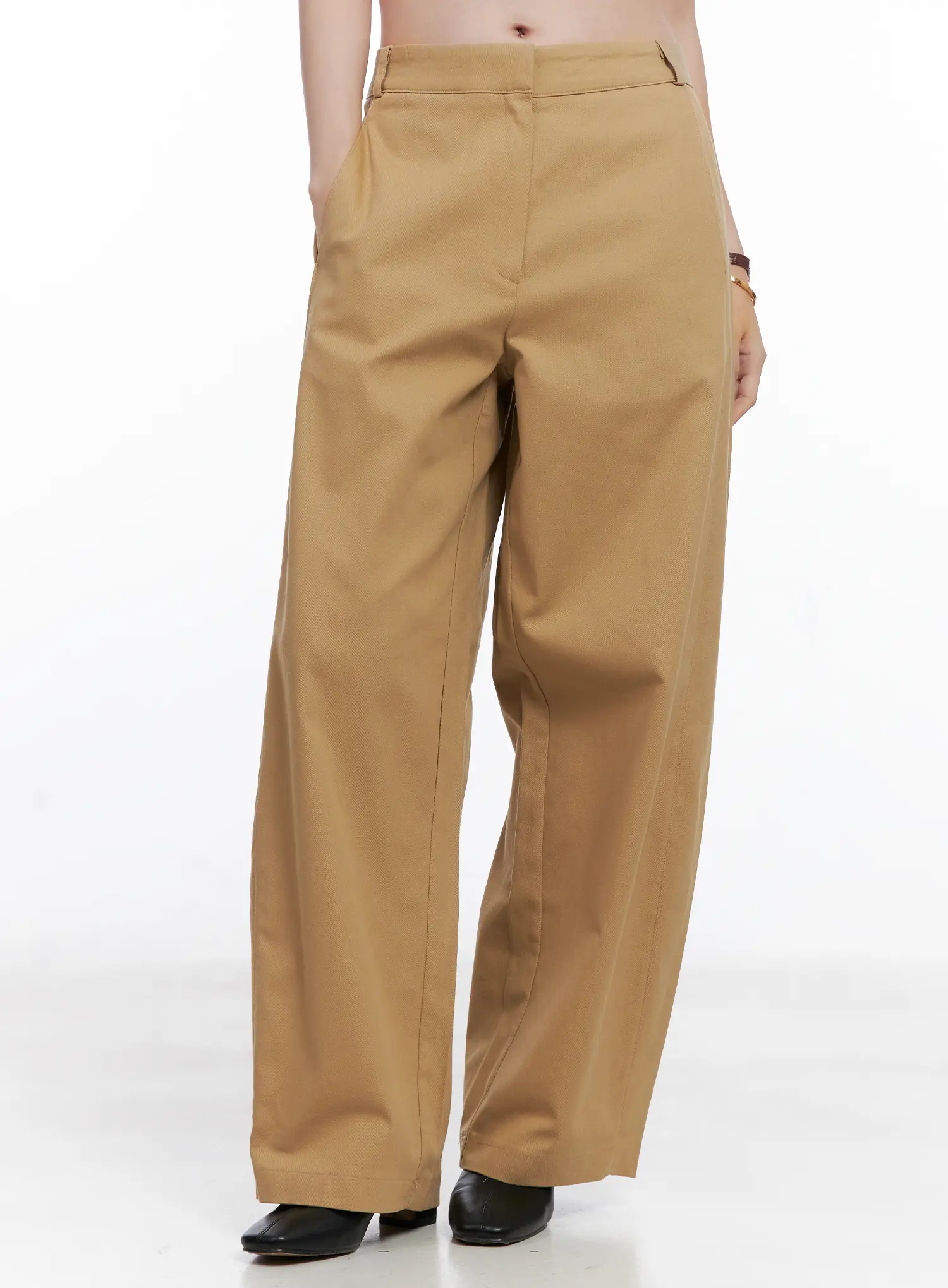 Wide Leg Cotton Trousers CG520 - Image 2