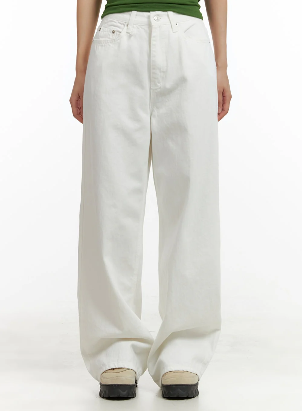 Wide Leg Cotton Trousers CU404
