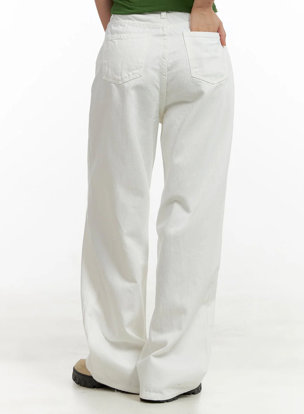 Wide Leg Cotton Trousers CU404 - Image 4