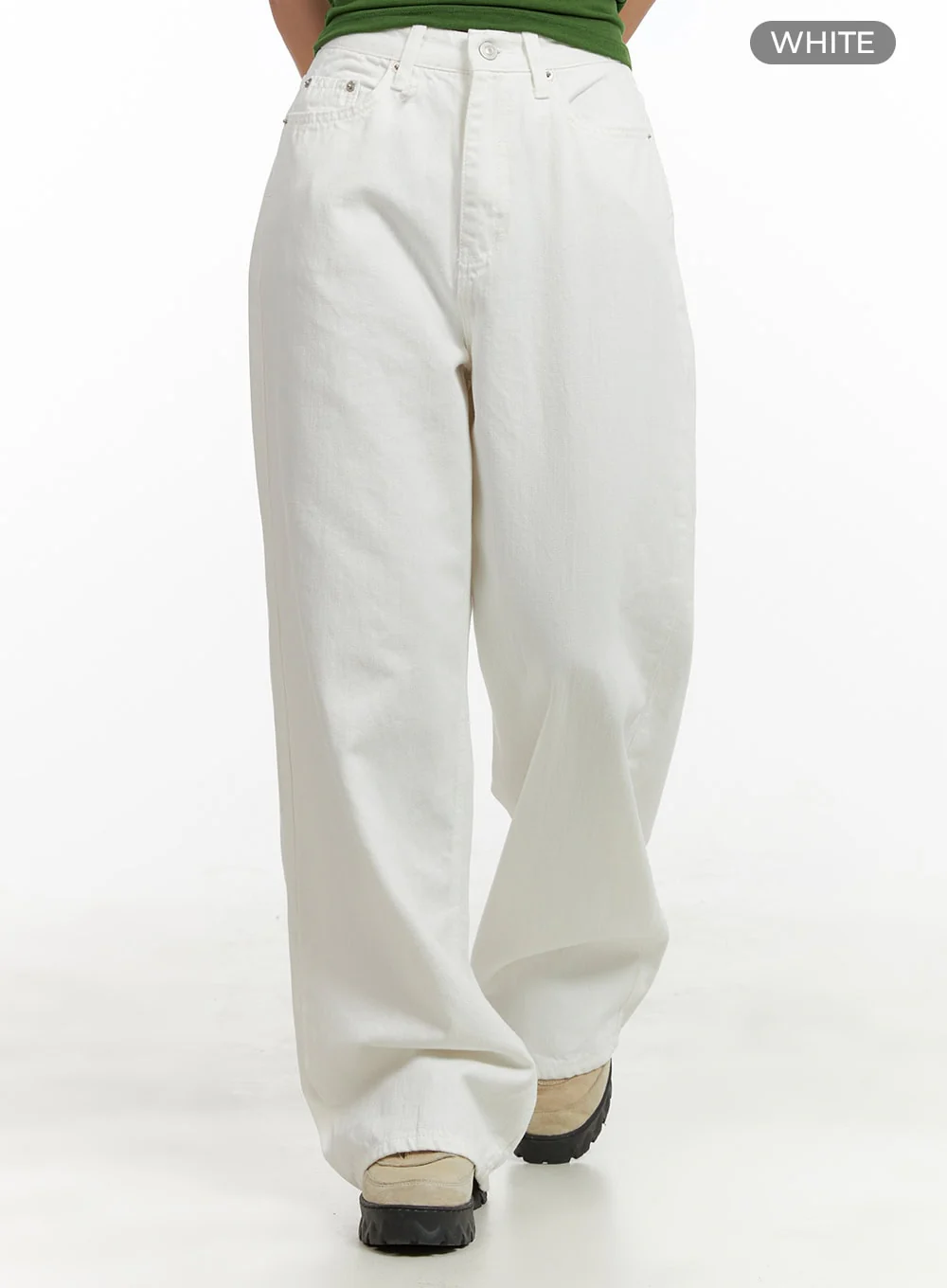 Wide Leg Cotton Trousers CU404 - Image 6
