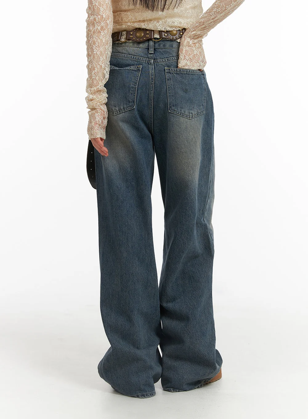 Wide Leg Denim Trousers CJ415 - Image 6