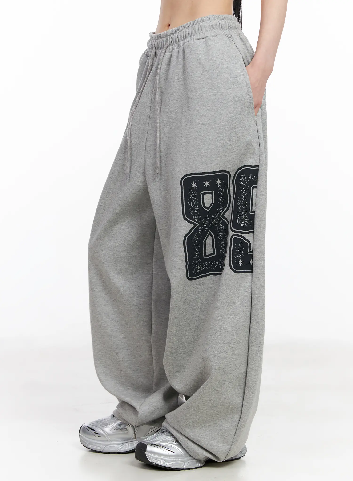 Wide Leg Graphic Sweatpants CF518