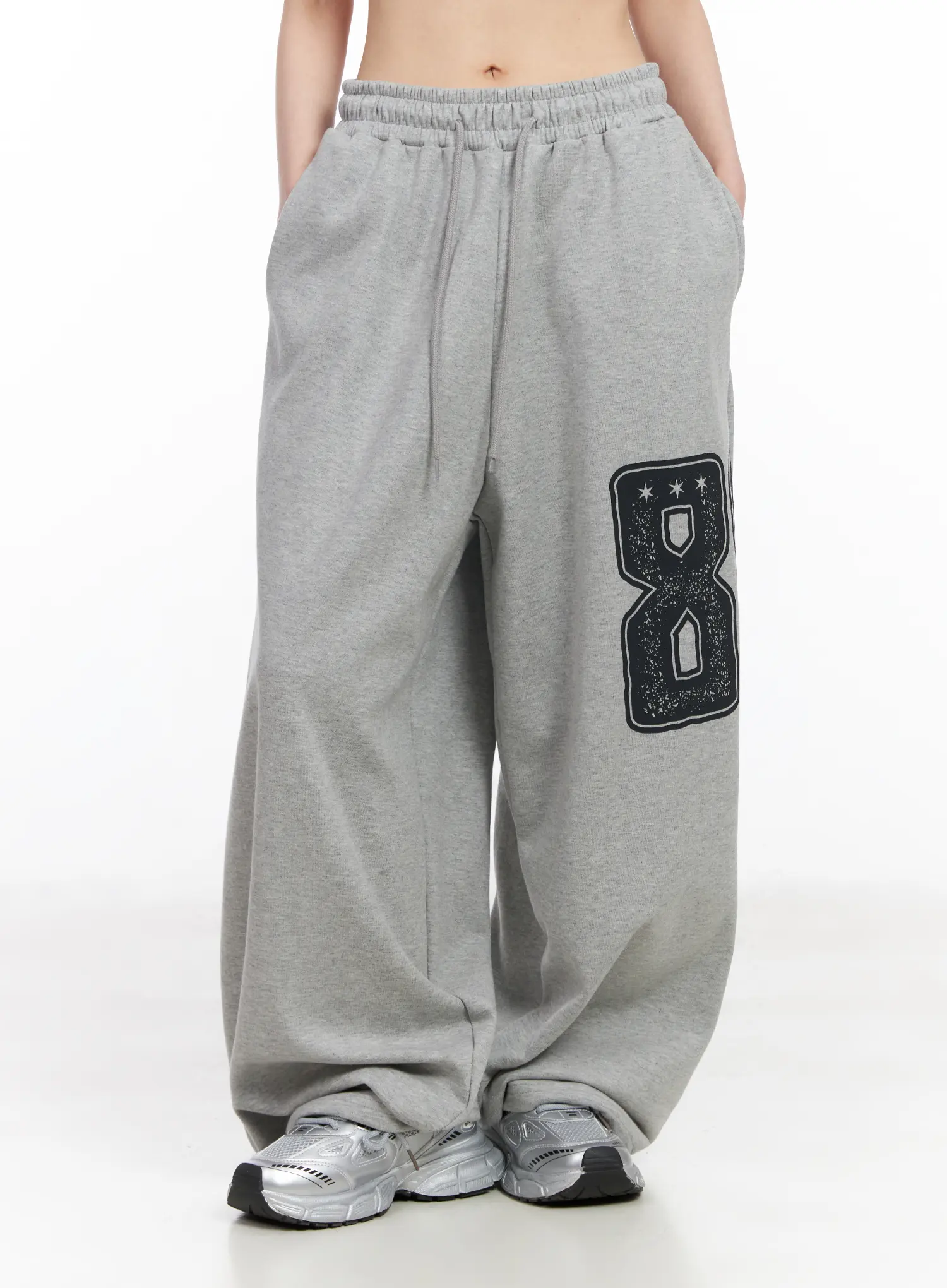 Wide Leg Graphic Sweatpants CF518 - Image 5