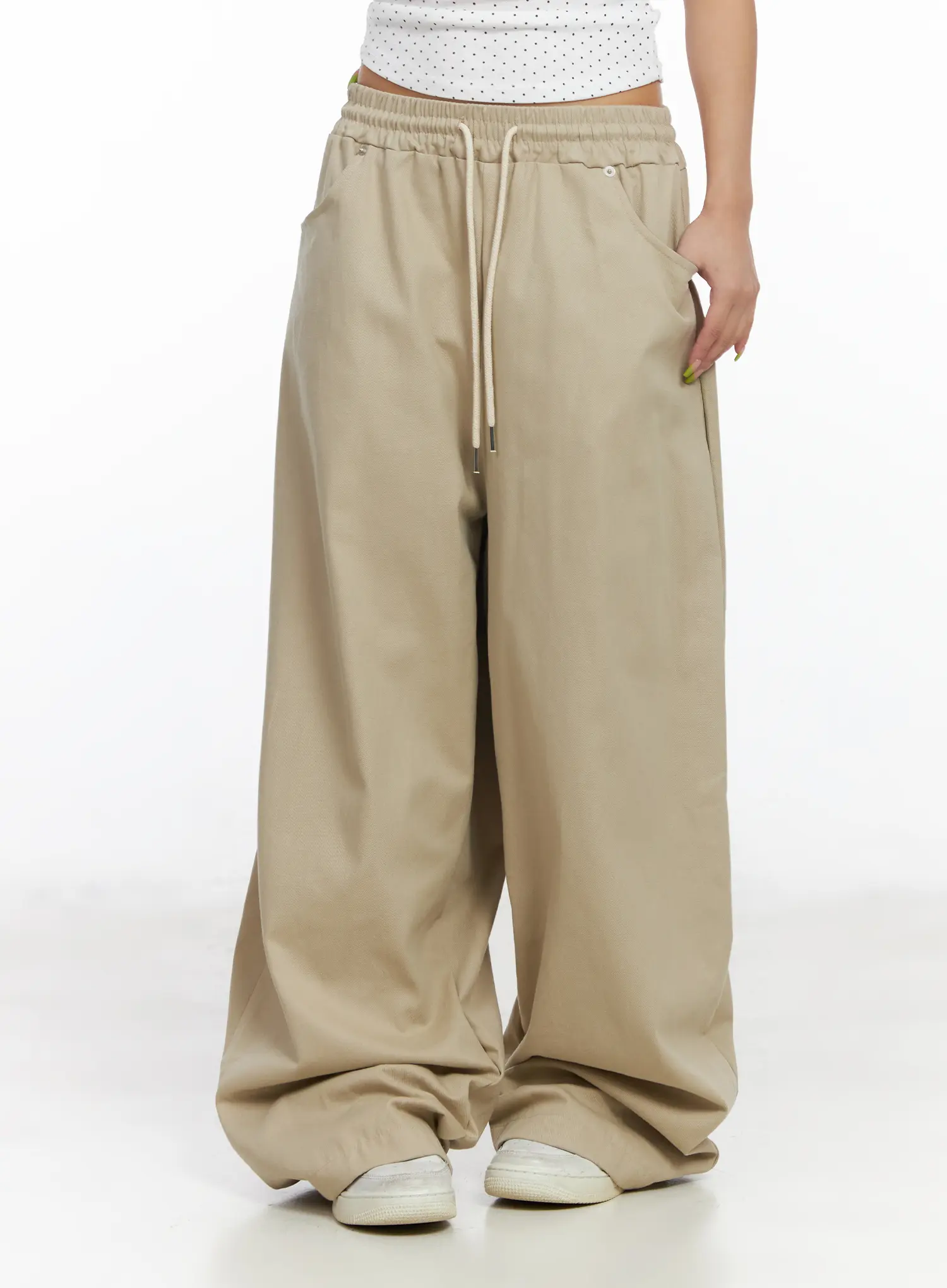 Wide Leg Loose-Fit Pants CF513 - Image 10