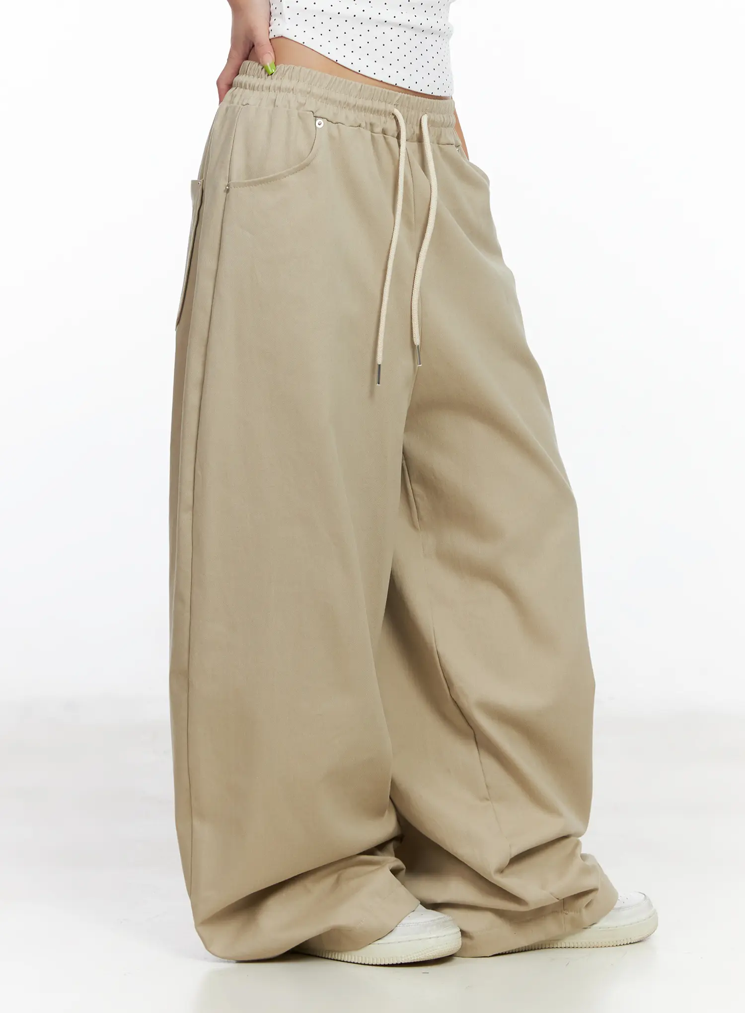 Wide Leg Loose-Fit Pants CF513 - Image 5