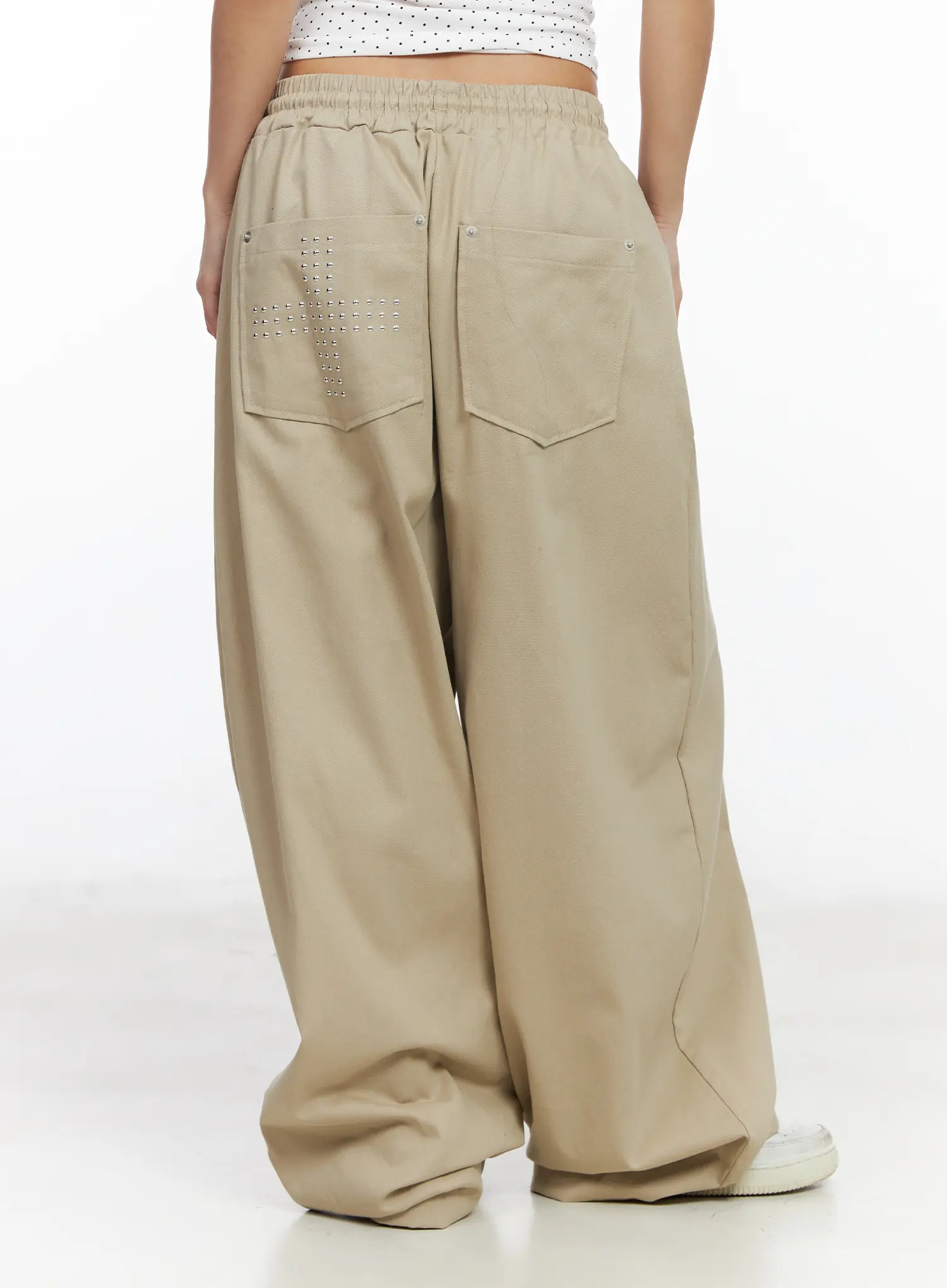 Wide Leg Loose-Fit Pants CF513 - Image 8