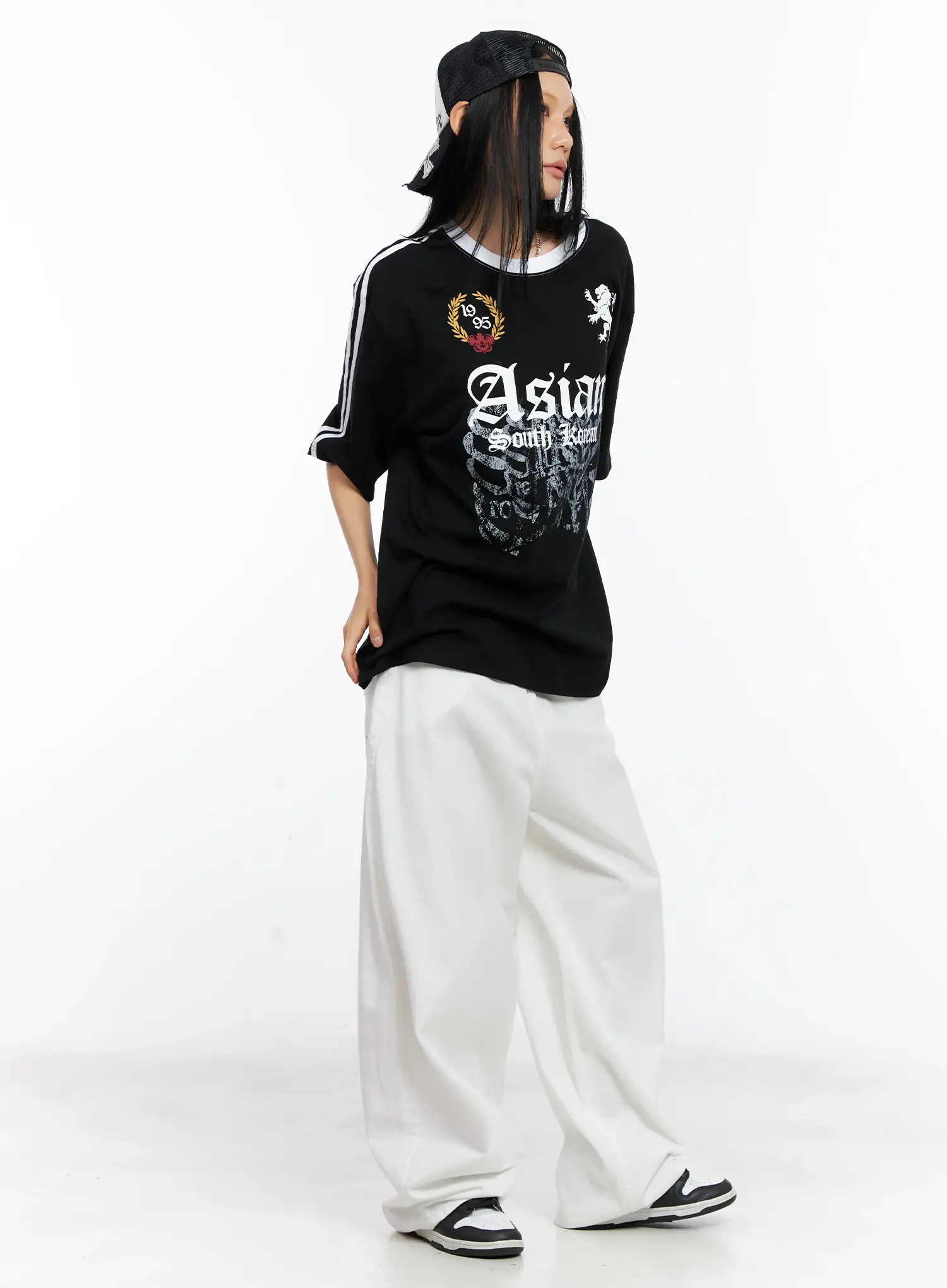 Wide-Leg Loose-Fit Pants CL529 - Image 7