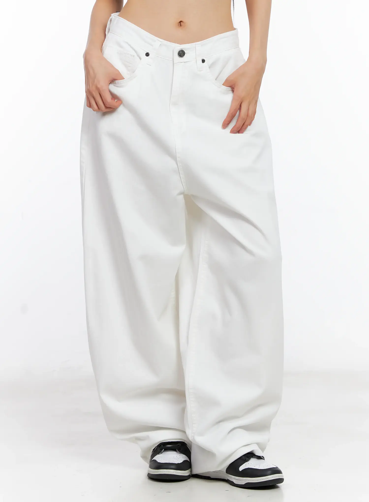 Wide-Leg Loose-Fit Pants CL529 - Image 8