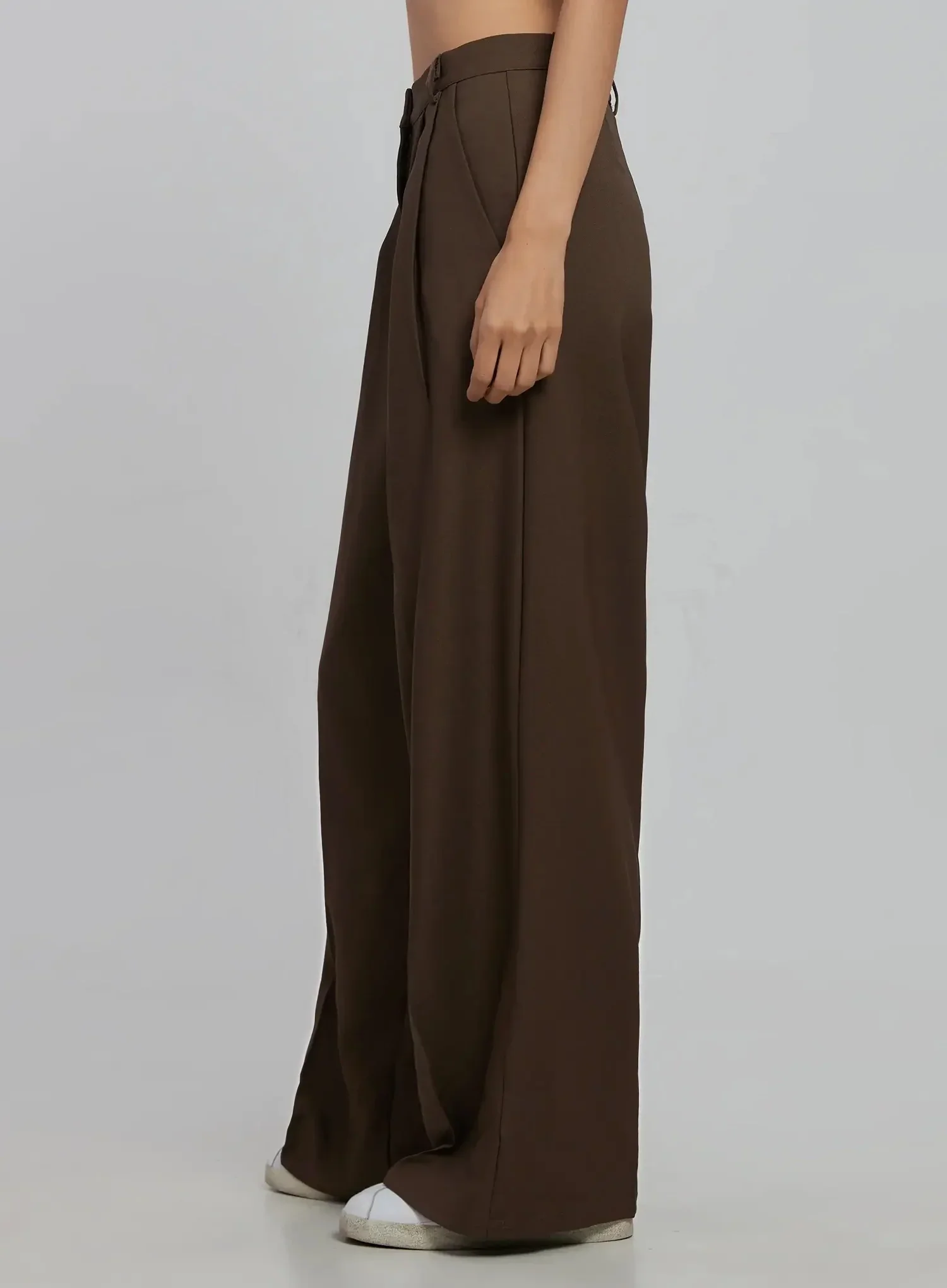 Wide-Leg Pin-Tuck Trousers ID516 - Image 11