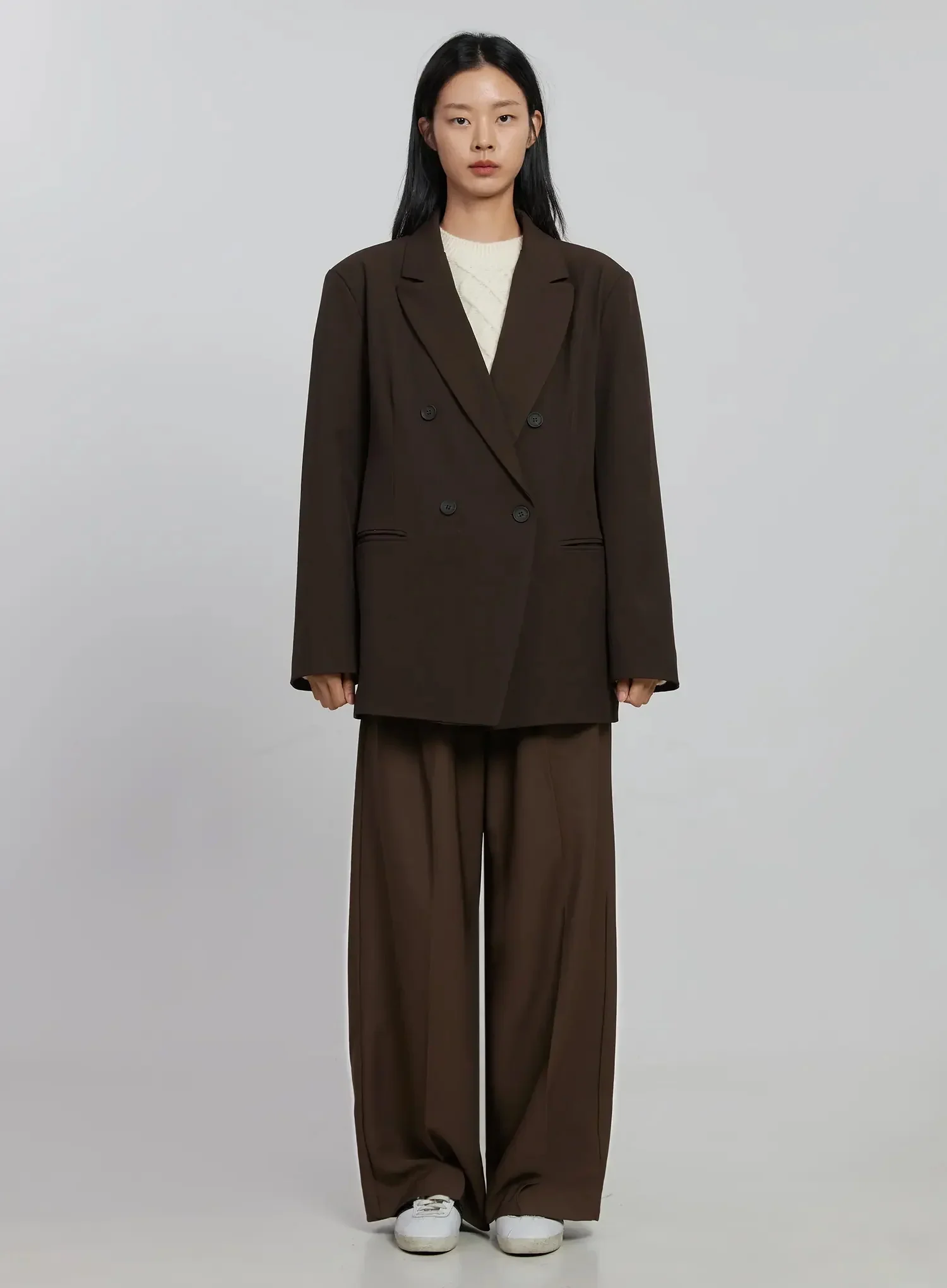 Wide-Leg Pin-Tuck Trousers ID516 - Image 3