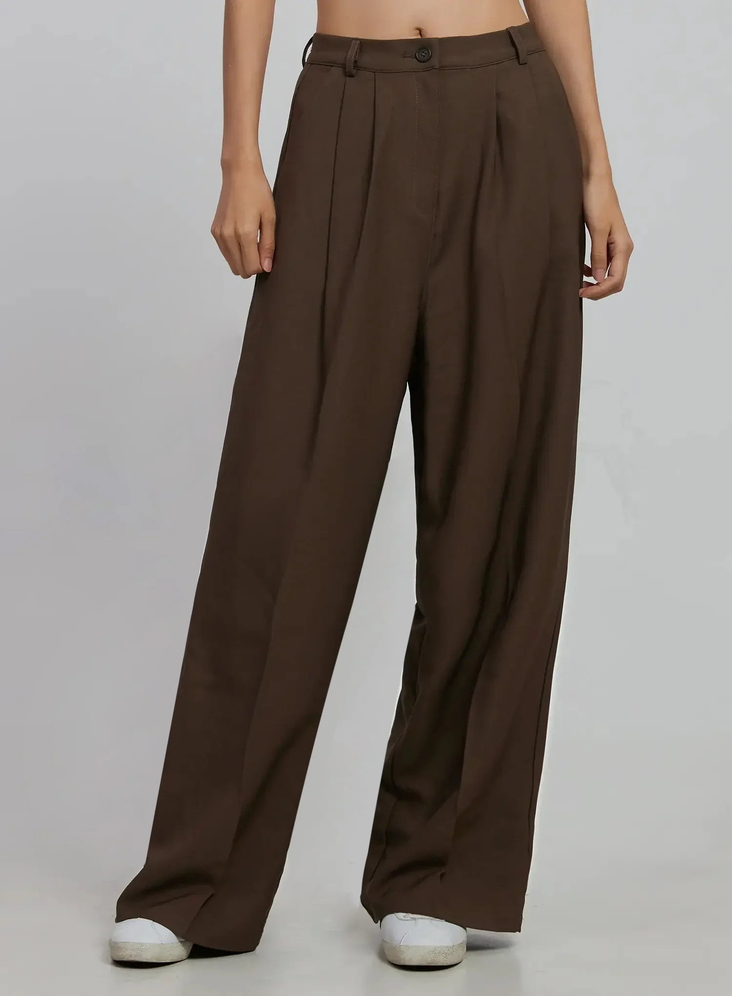 Wide-Leg Pin-Tuck Trousers ID516 - Image 8