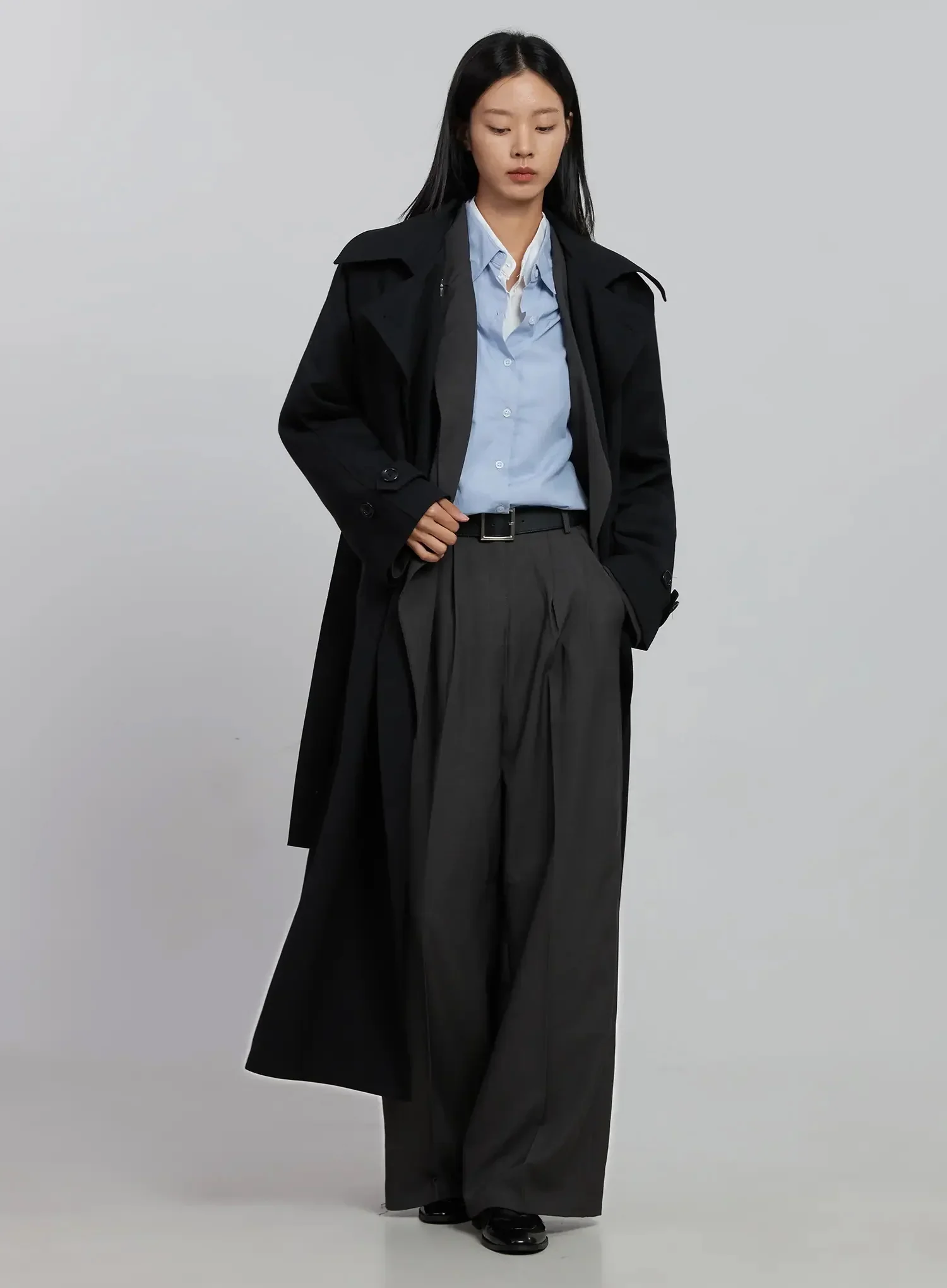 Wide-Leg Tailored Pants ID516 - Image 11