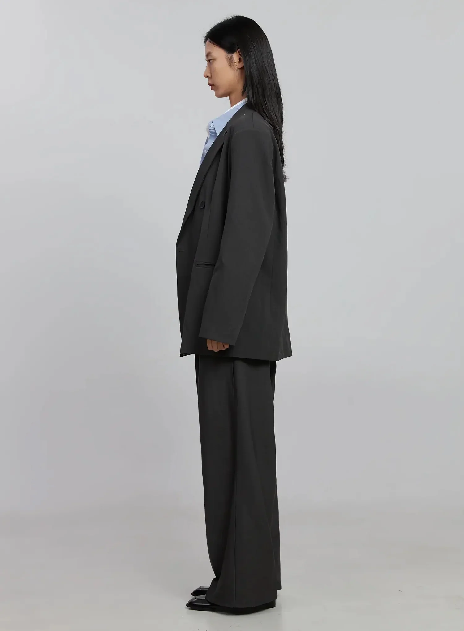 Wide-Leg Tailored Pants ID516 - Image 5