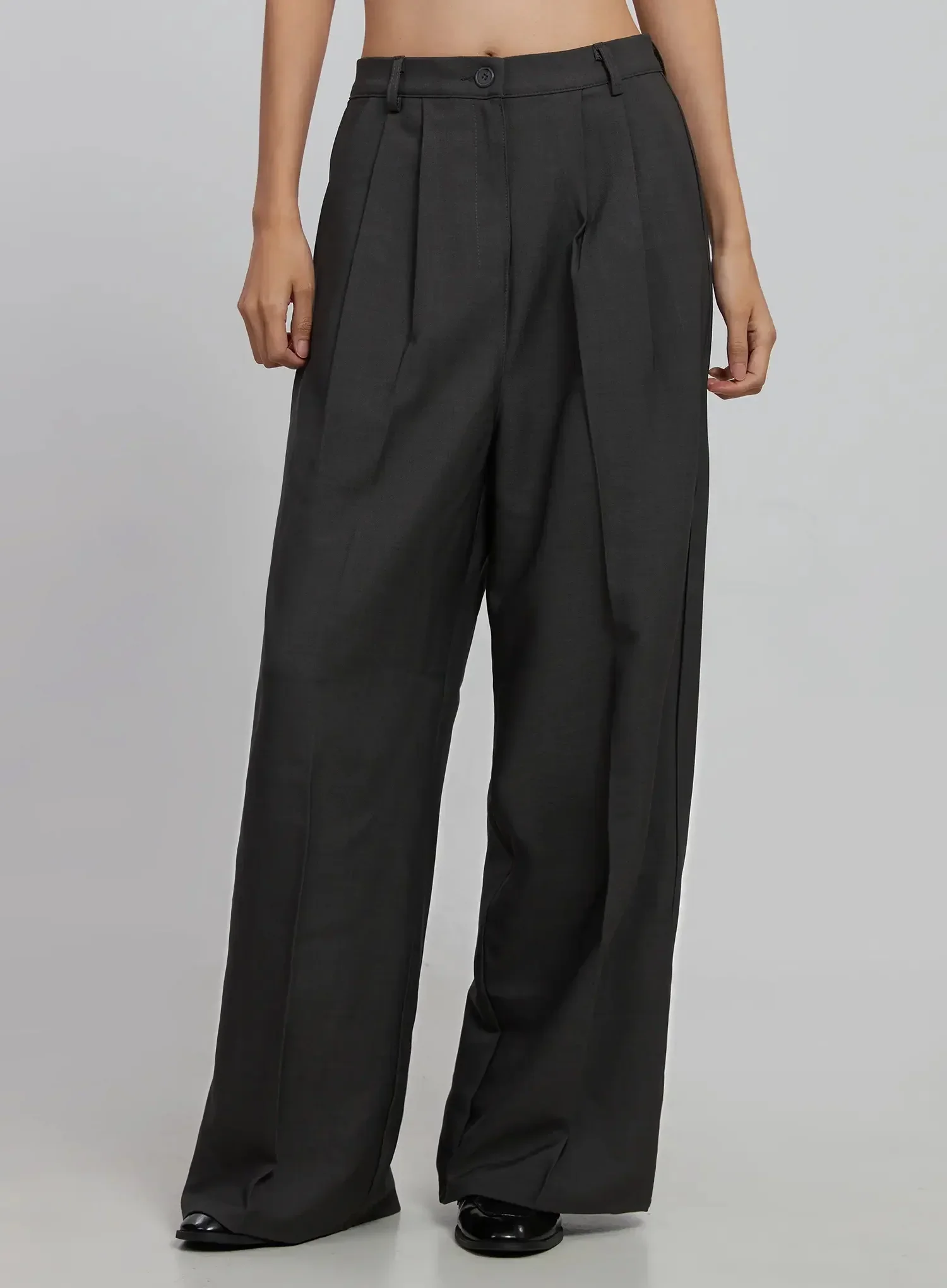 Wide-Leg Tailored Pants ID516 - Image 9
