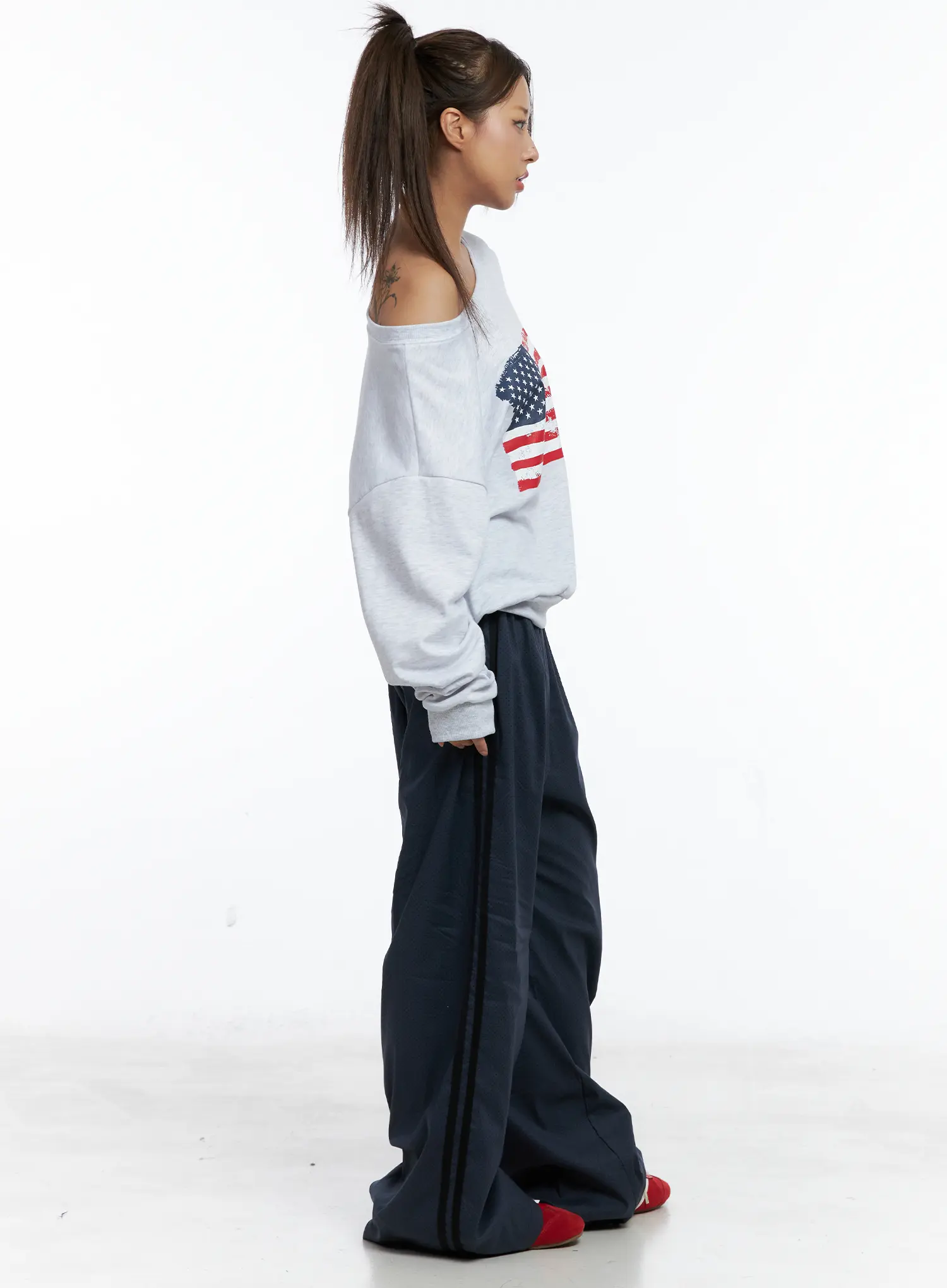 Wide Leg Track Pants CS504 - Image 6