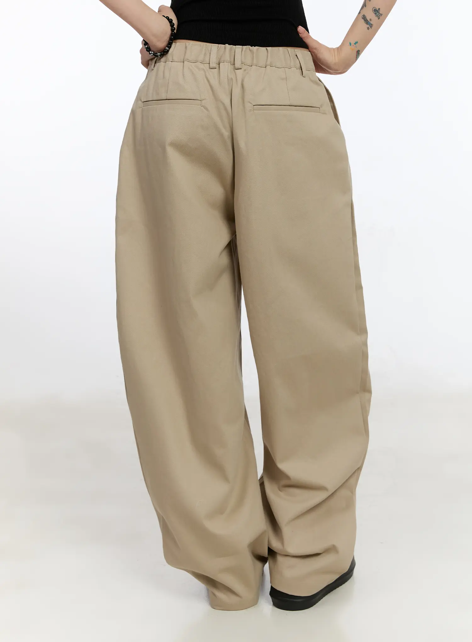 Wide Pintuck Slacks CA506 - Image 7
