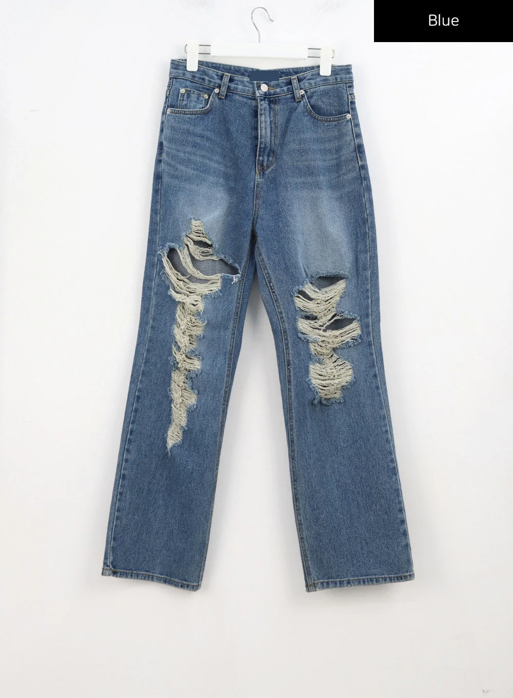 Wide Ripped Jeans CA304 - Image 14