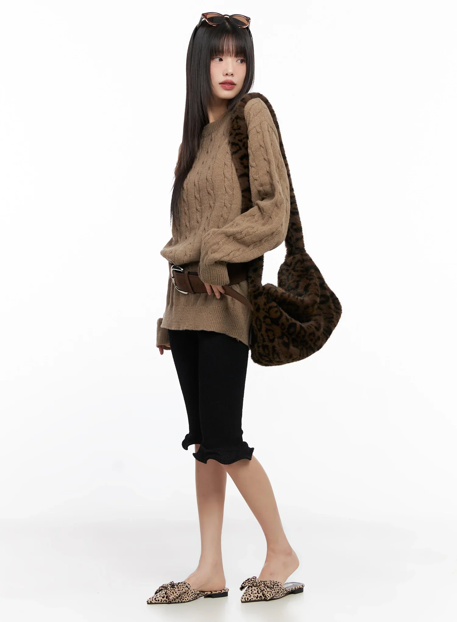 Wide Suede Belt IN503 - Image 5