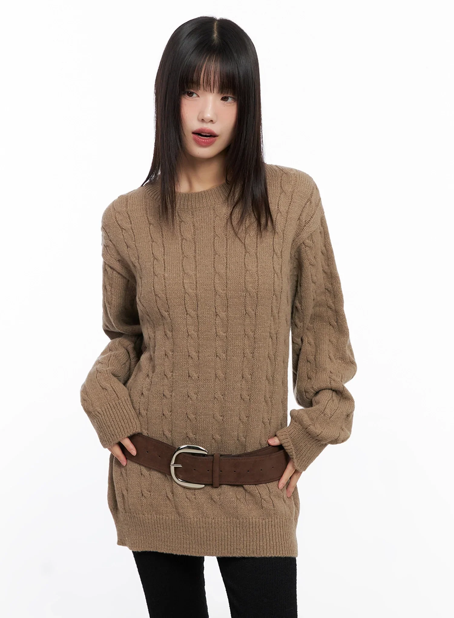 Wide Suede Belt IN503 - Image 6