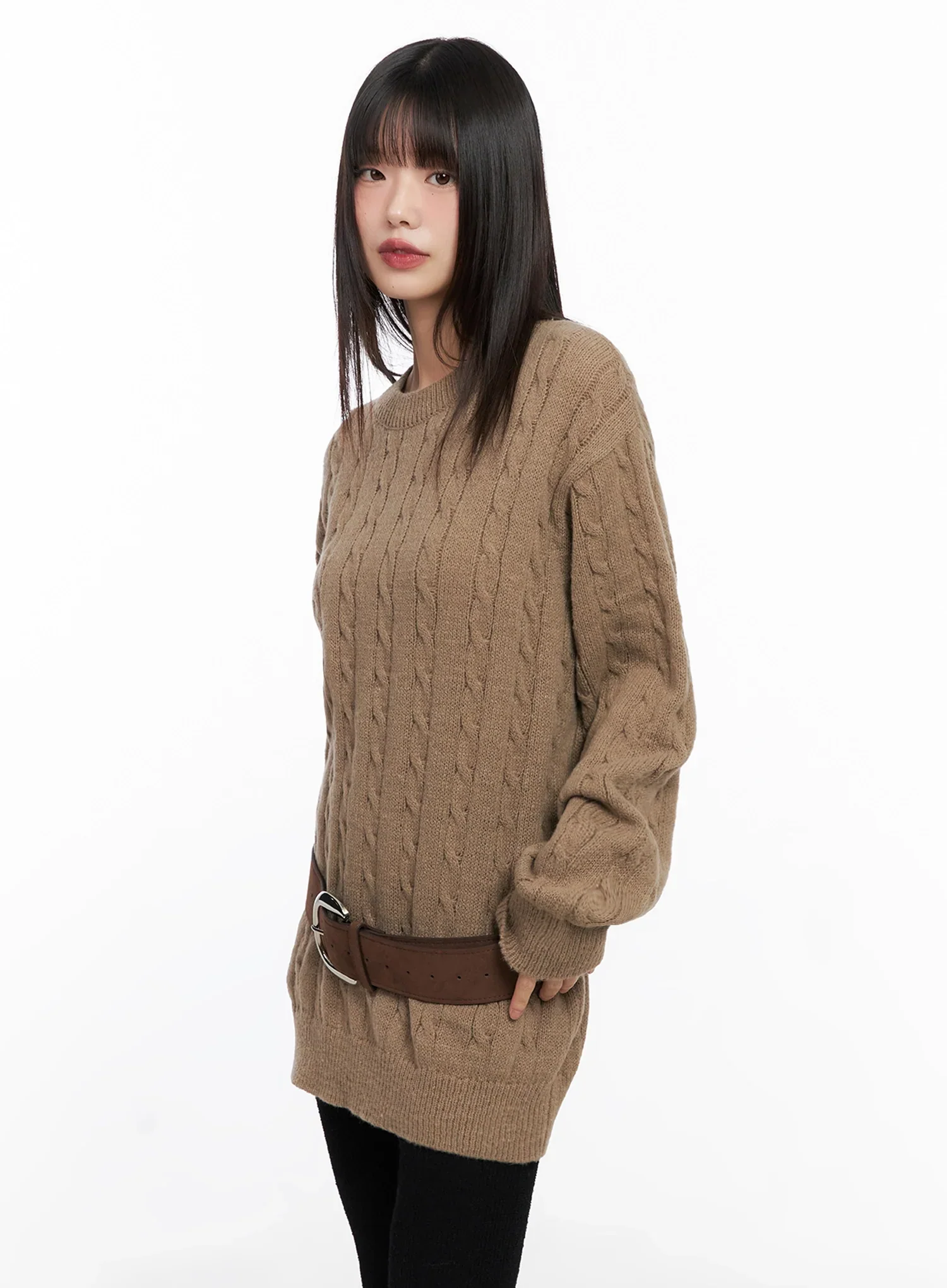 Wide Suede Belt IN503 - Image 7