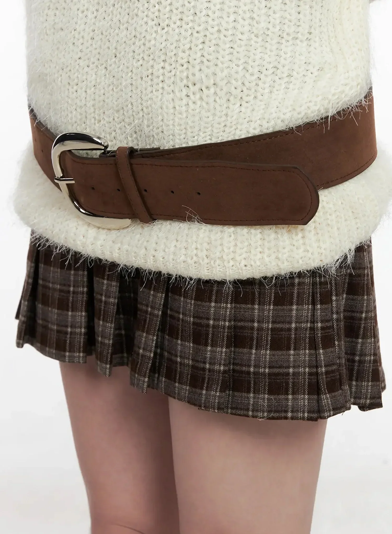 Wide Suede Belt IN503 - Image 8