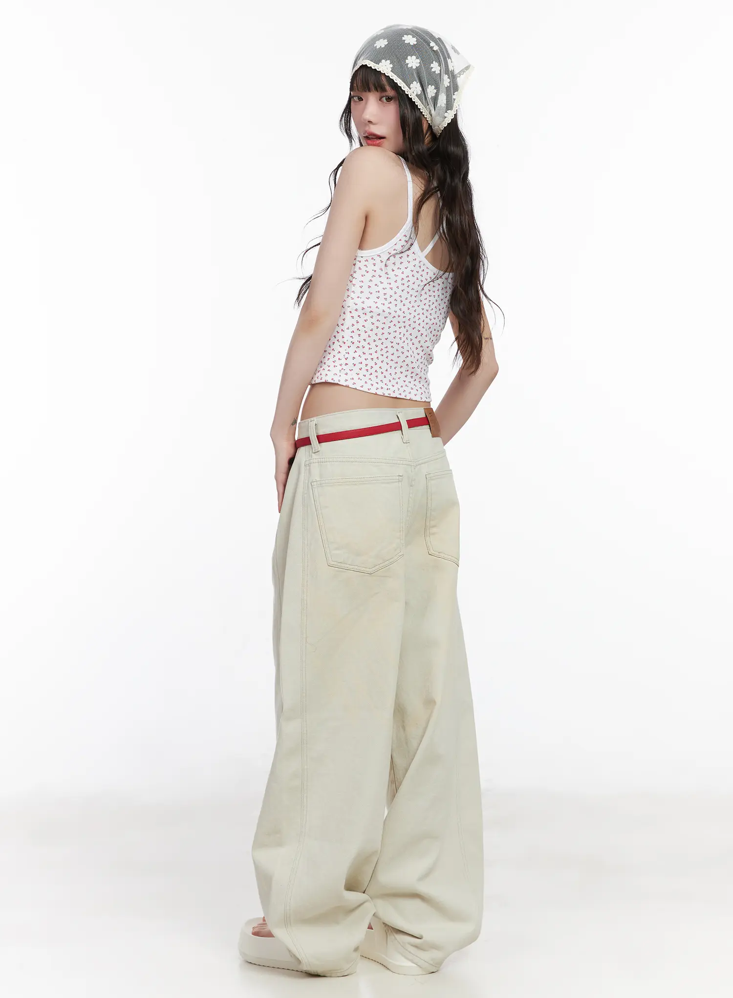 Wing Graphic Baggy Pants CM526 - Image 10