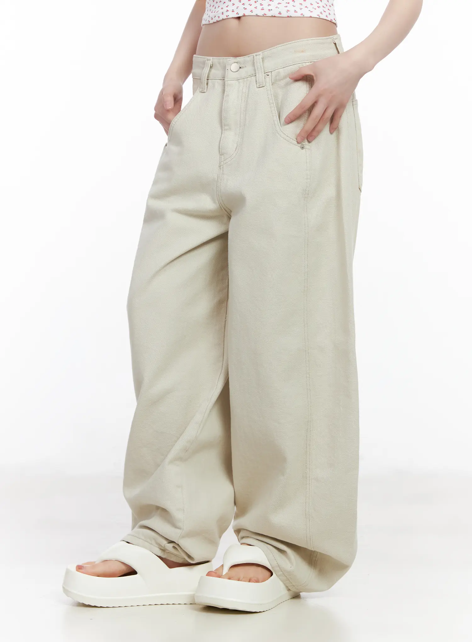 Wing Graphic Baggy Pants CM526 - Image 7