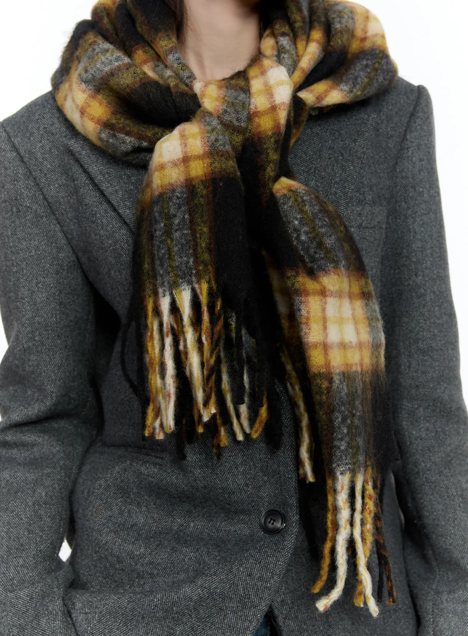 Winter Tartan Checkered Scarf IN510 - Image 2