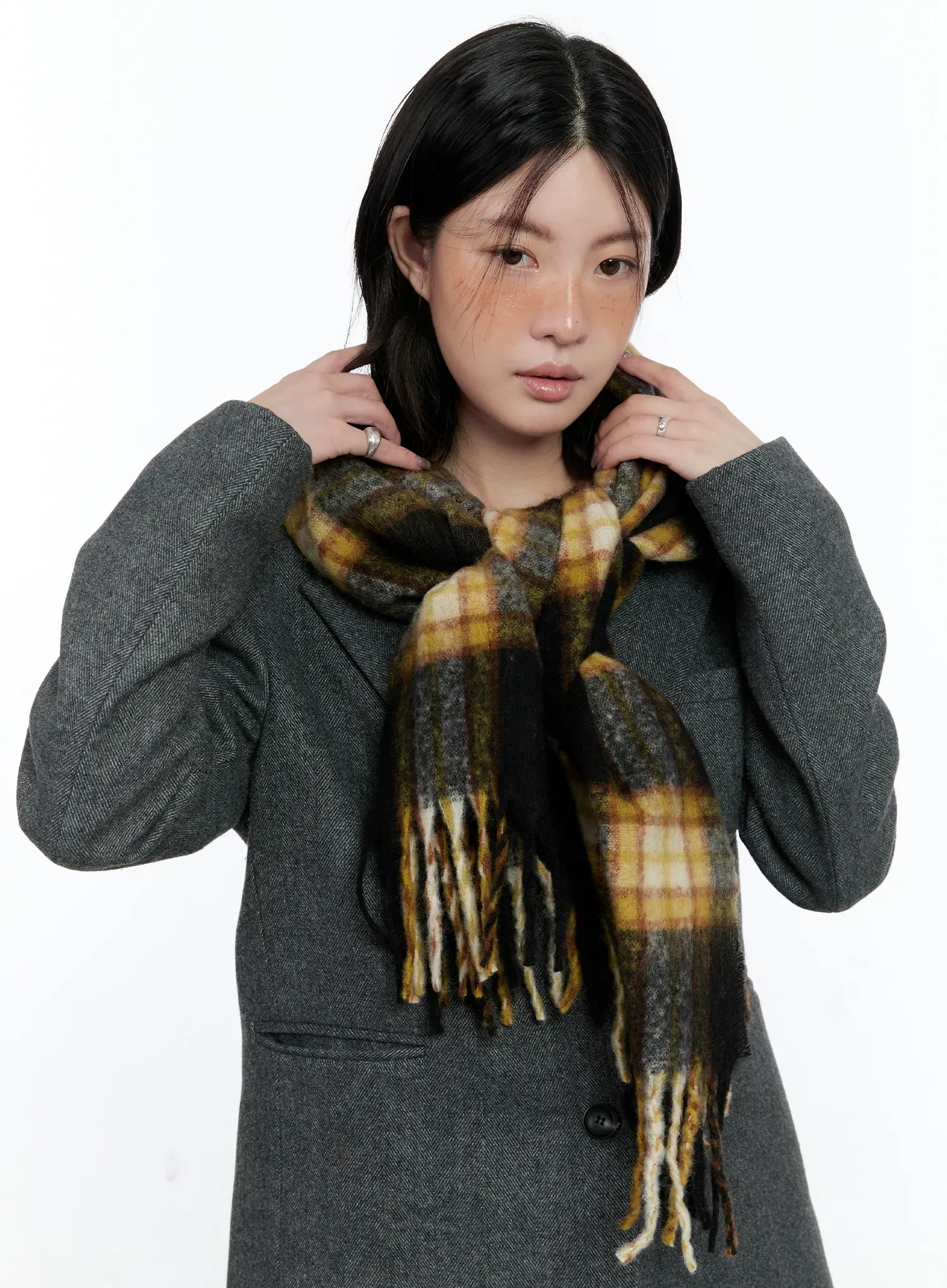 Winter Tartan Checkered Scarf IN510 - Image 4