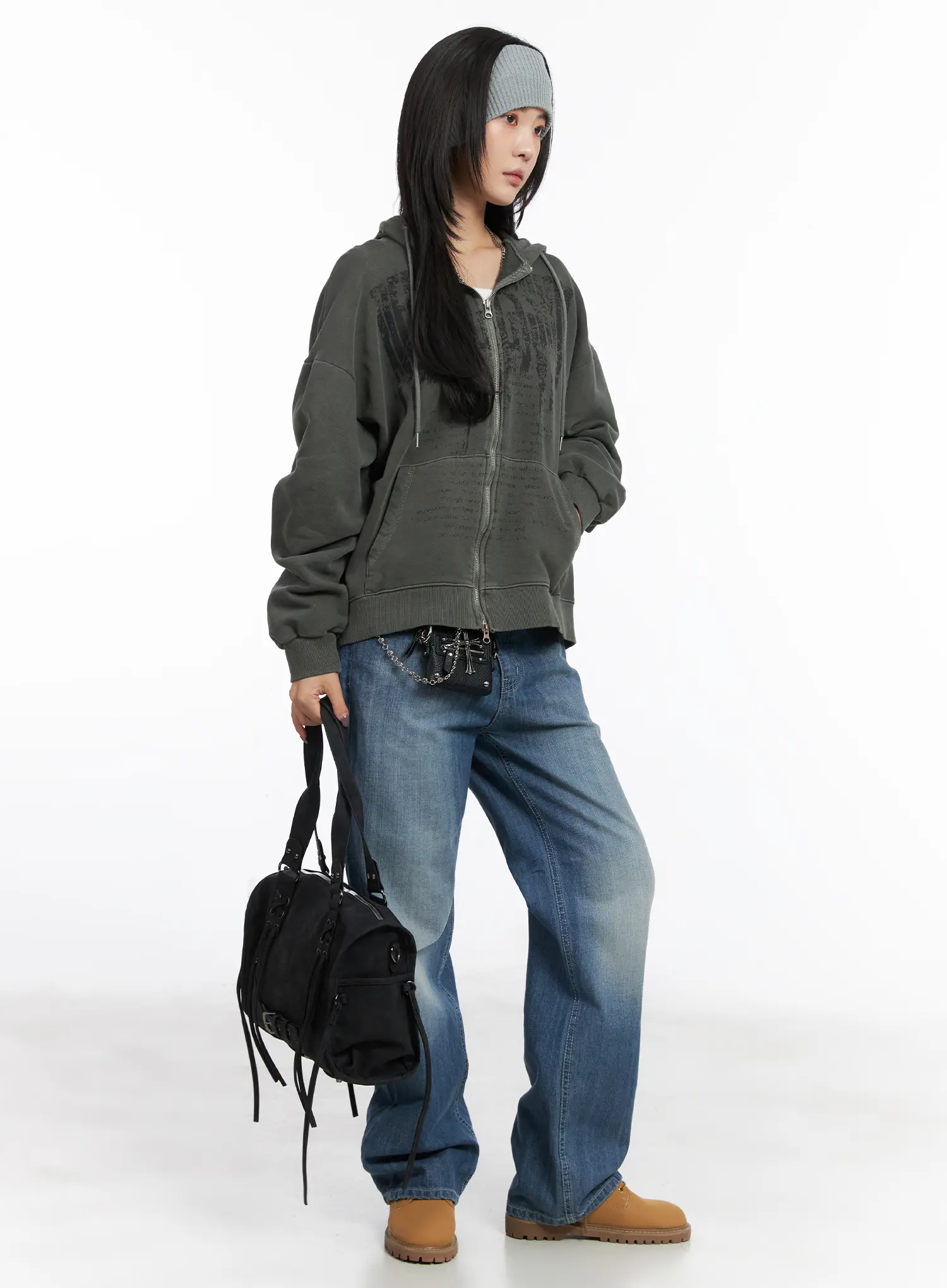 Wonbin Vintage Wash Wide-Leg Jeans CD505 - Image 2