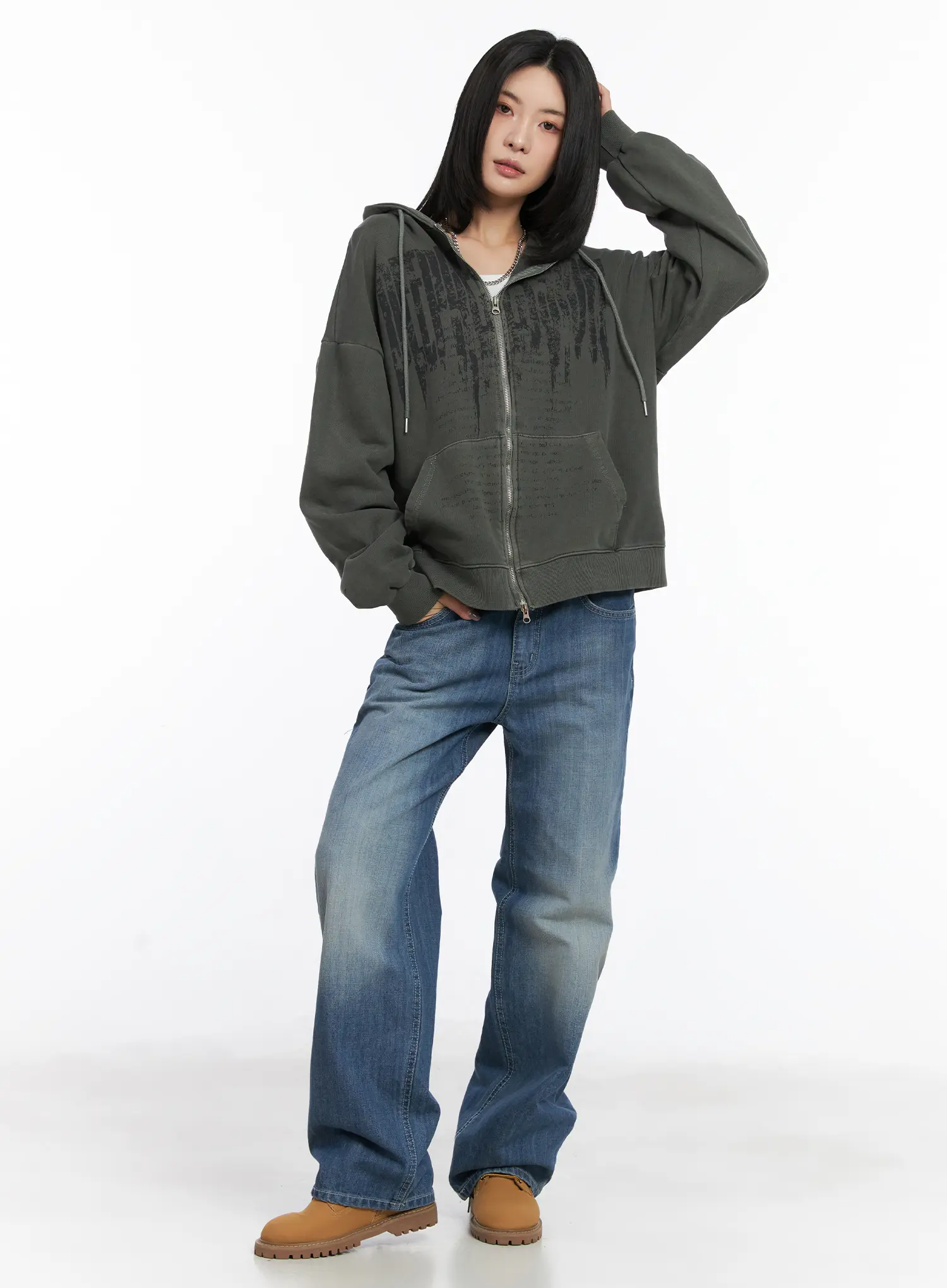 Wonbin Vintage Wash Wide-Leg Jeans CD505 - Image 5