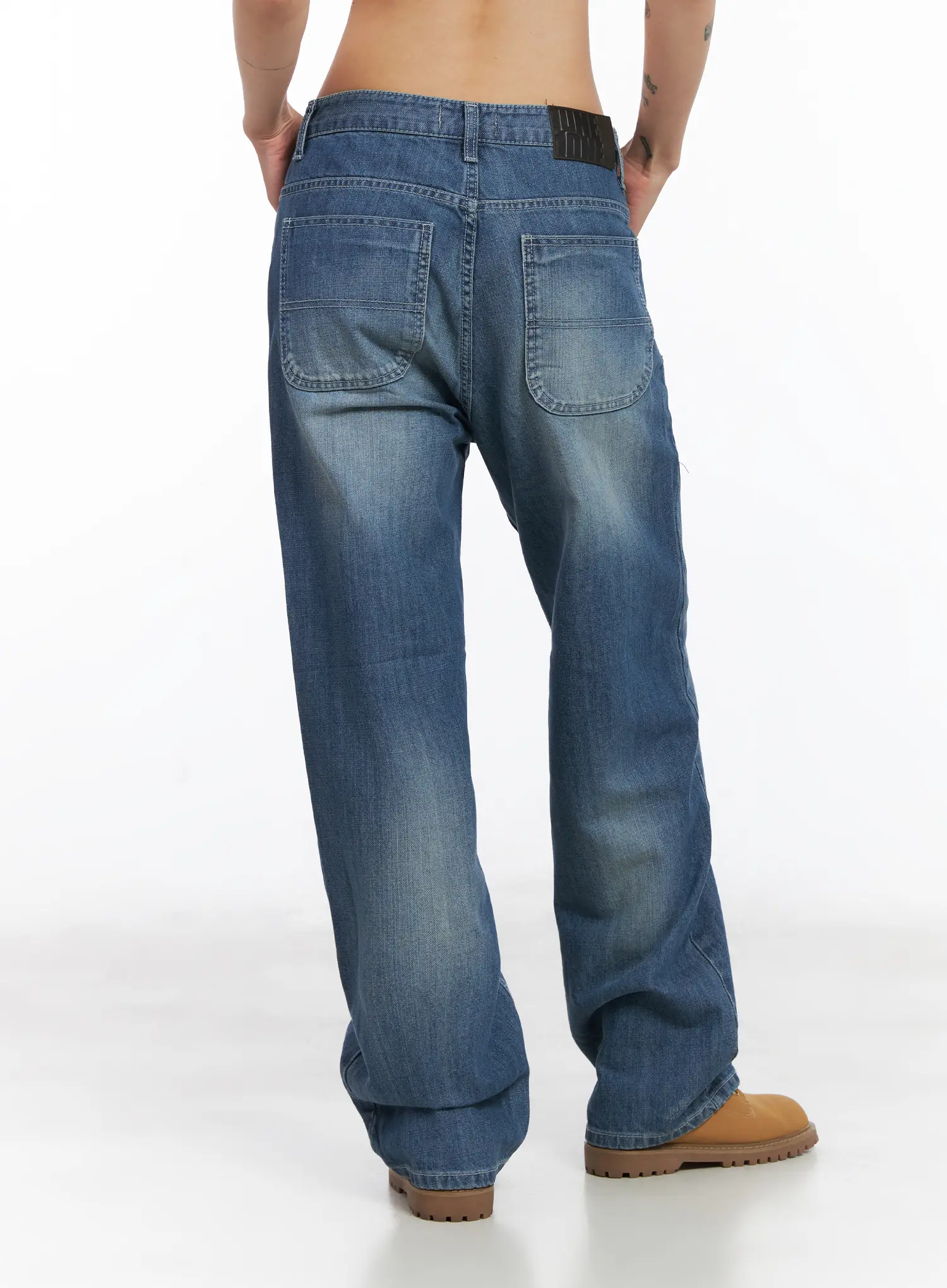 Wonbin Vintage Wash Wide-Leg Jeans CD505 - Image 6