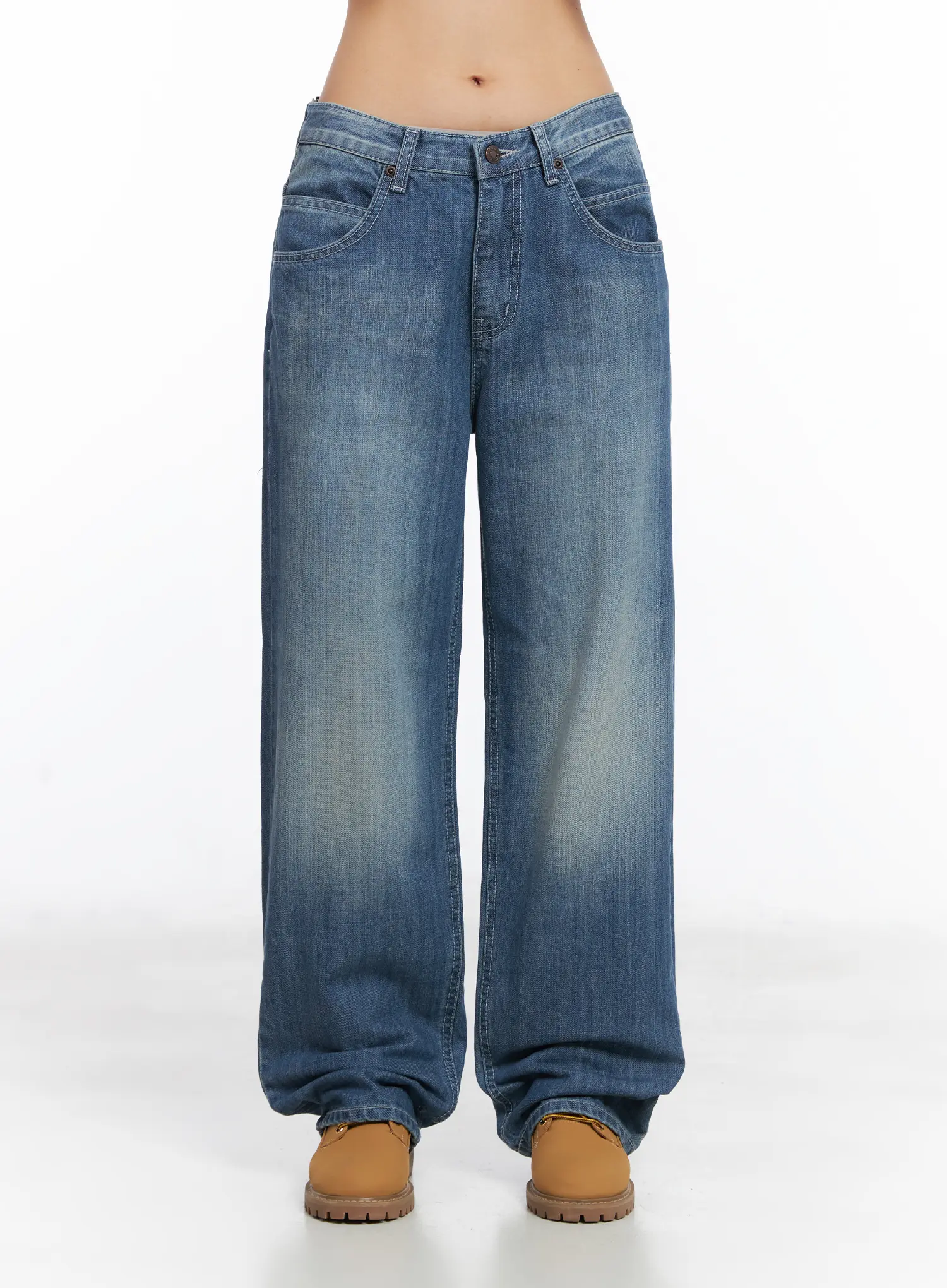Wonbin Vintage Wash Wide-Leg Jeans CD505 - Image 8