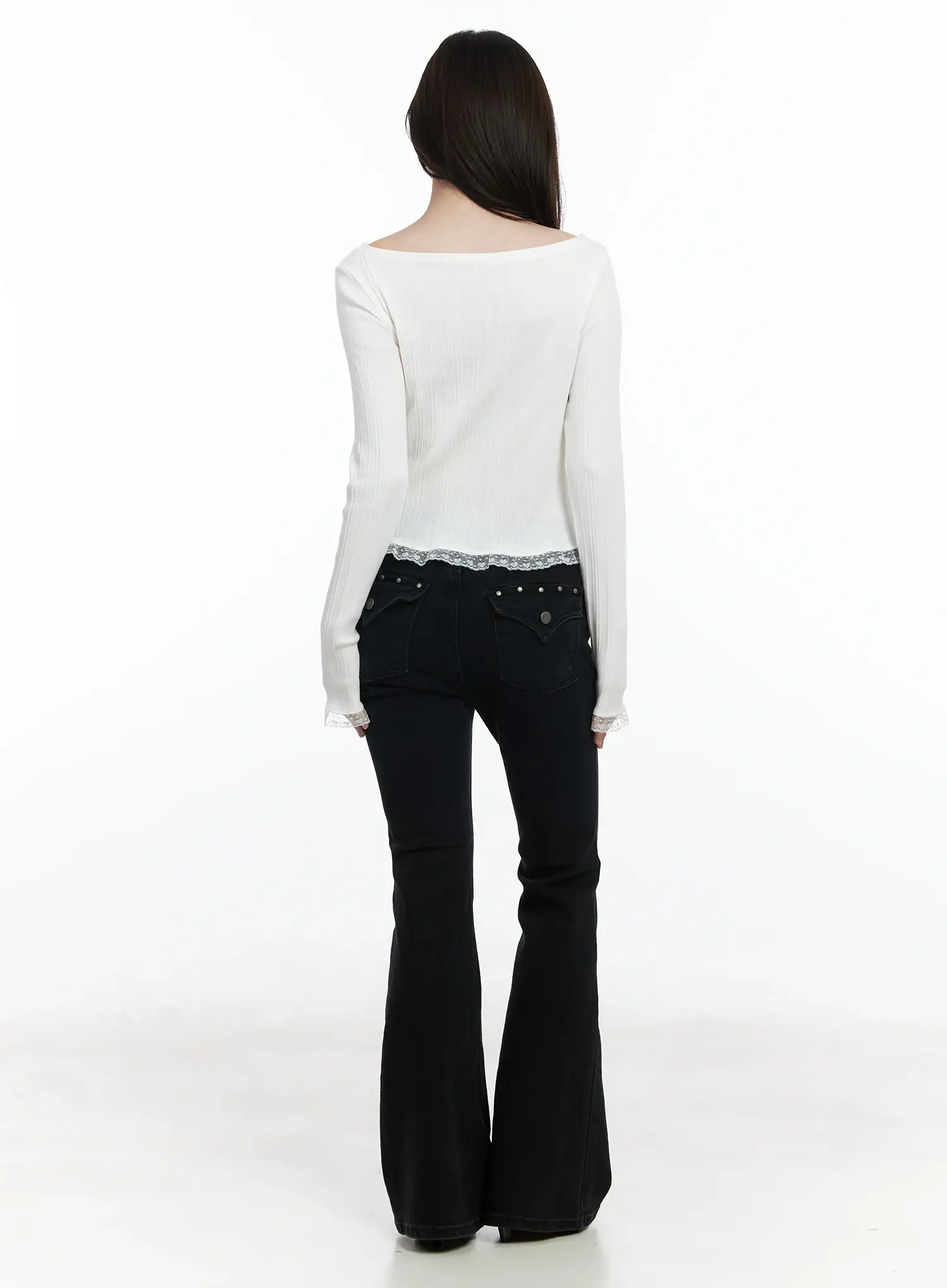 Wonwoo Studded Bootcut Jeans IF520 - Image 6