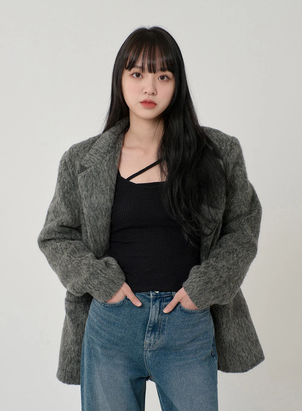 Wool Blend Jacket OD16 - Image 12