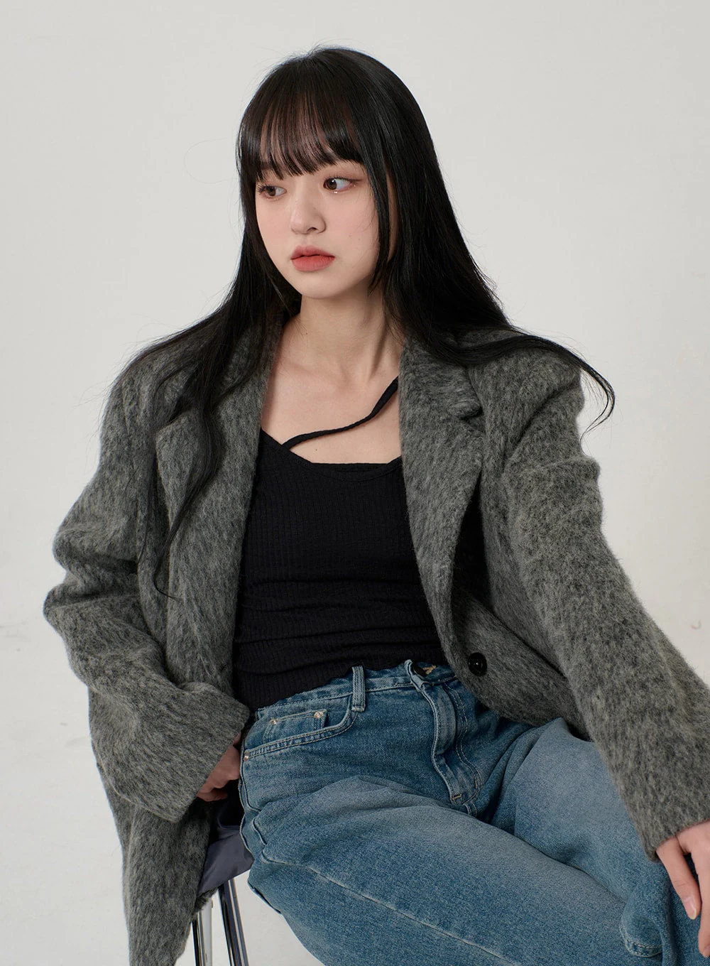 Wool Blend Jacket OD16 - Image 13
