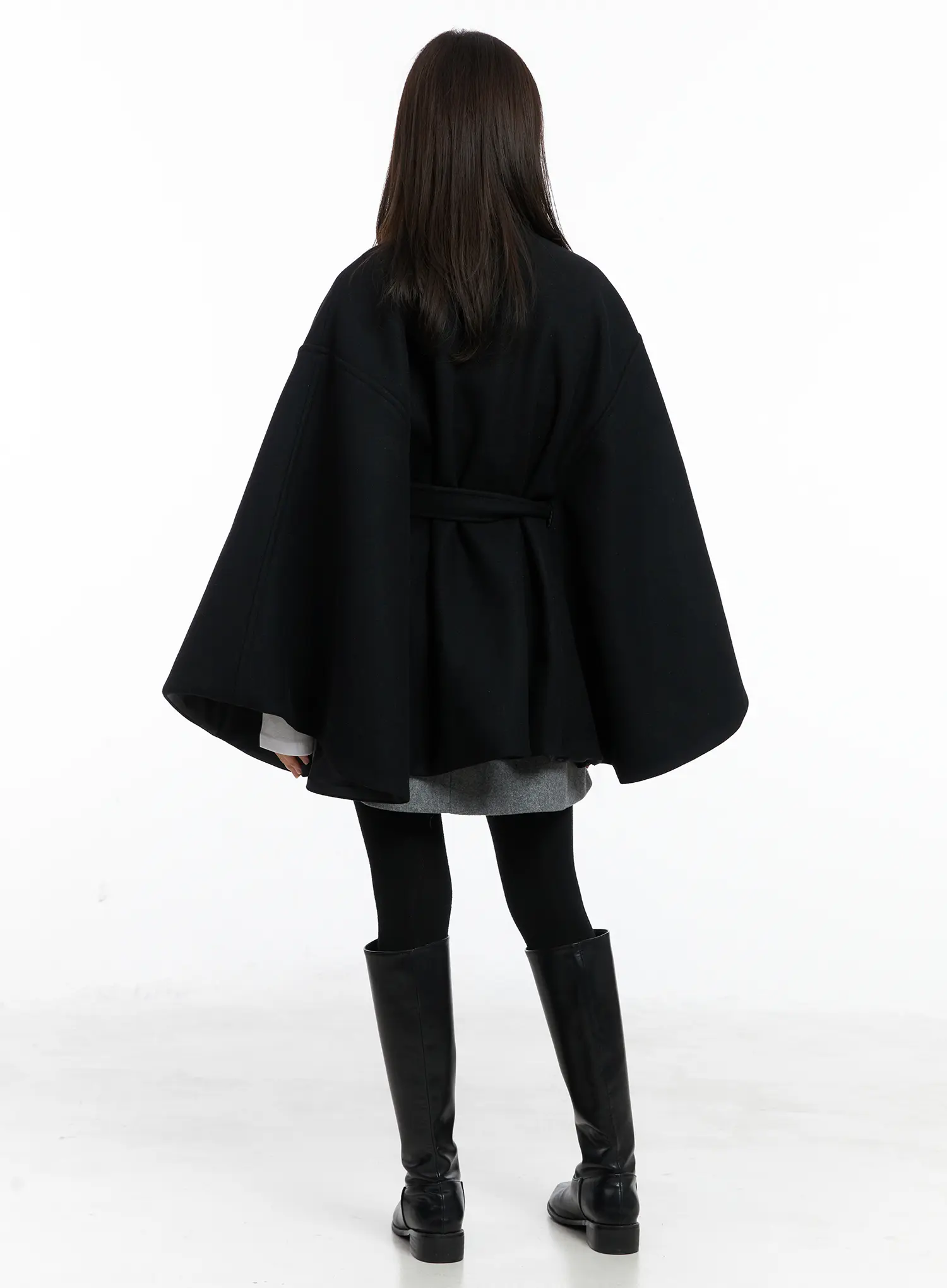 Wool-Blended A-Line Mini Skirt CN518 - Image 8
