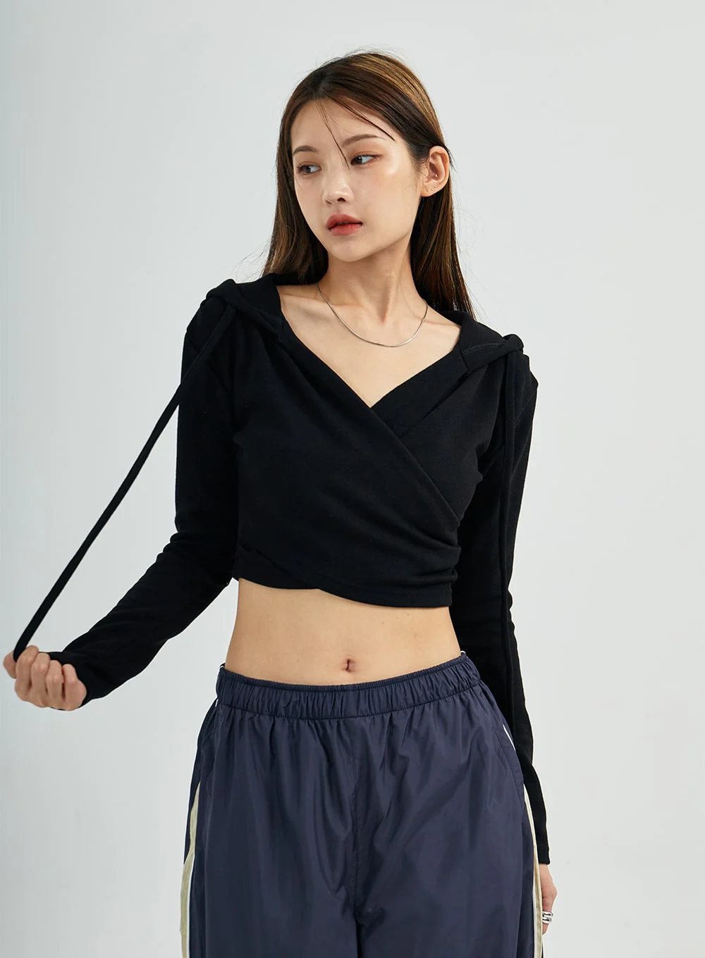 Wrap Crop Hoodie CS27 - Image 5