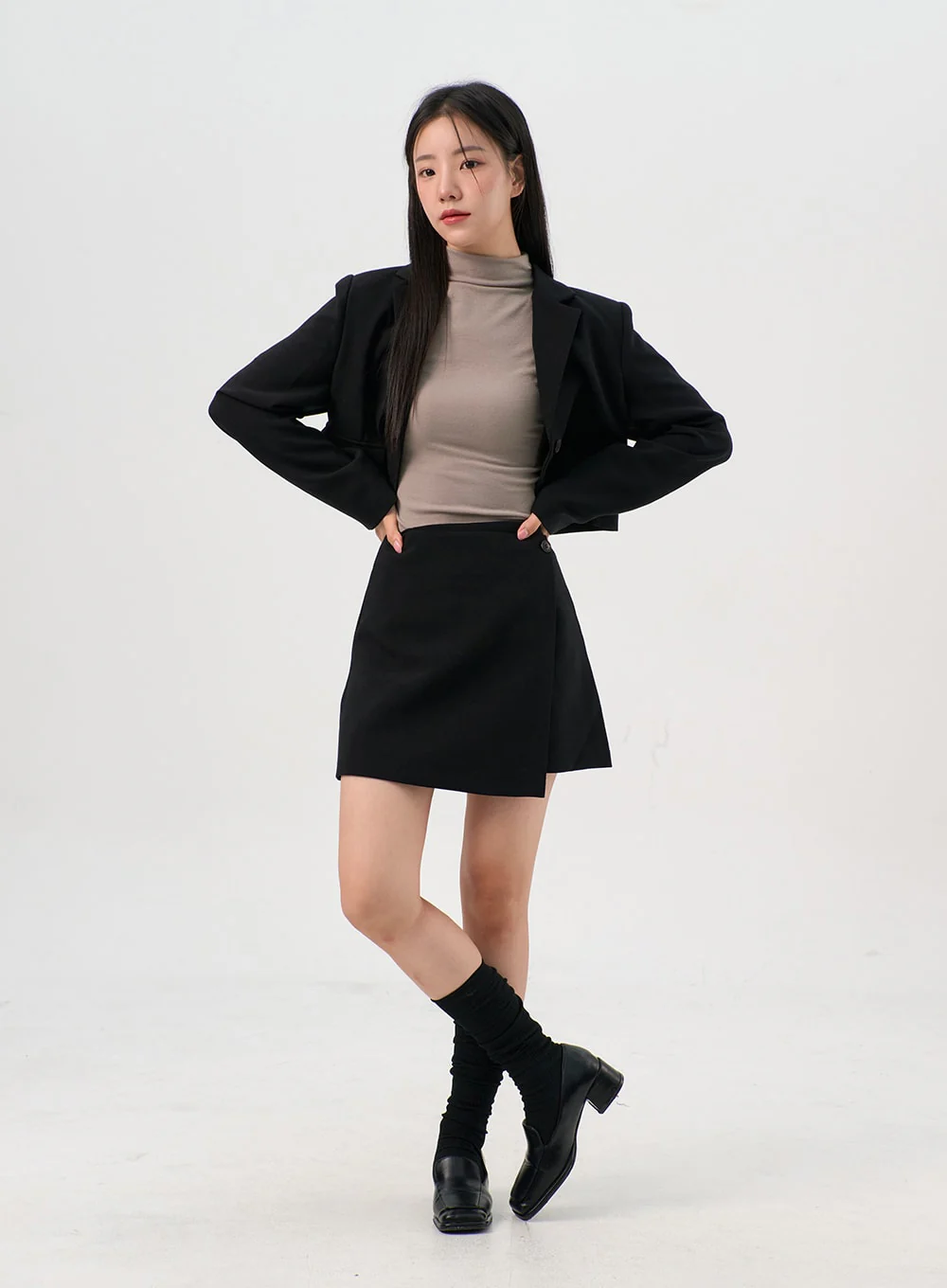 Wrap-Style Mini Skirt OG328