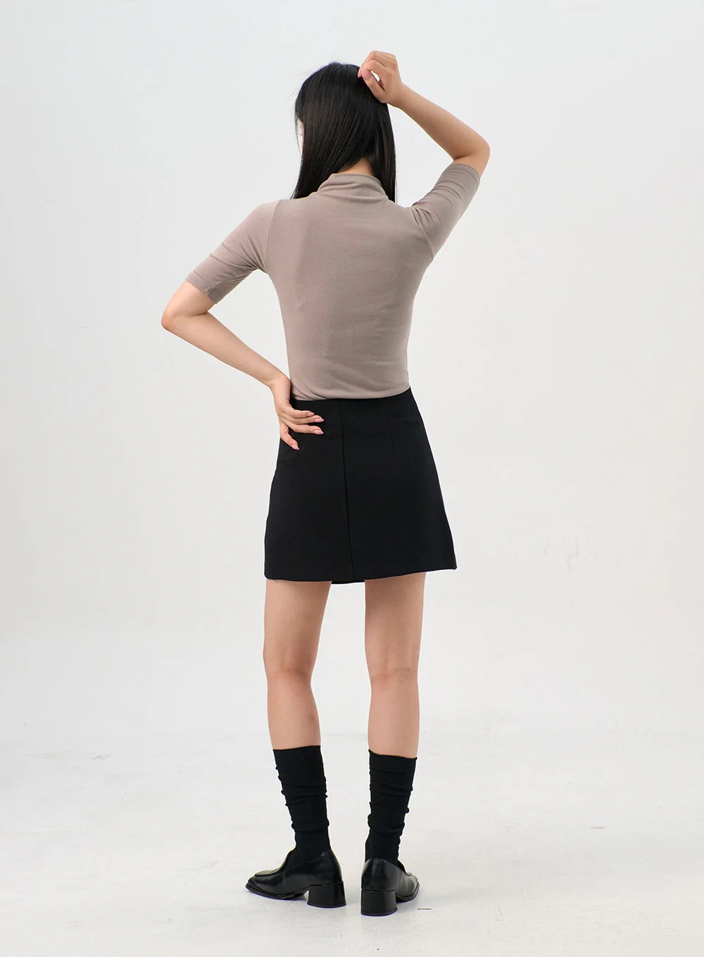 Wrap-Style Mini Skirt OG328 - Image 10