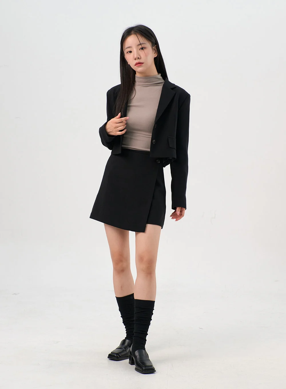 Wrap-Style Mini Skirt OG328 - Image 3