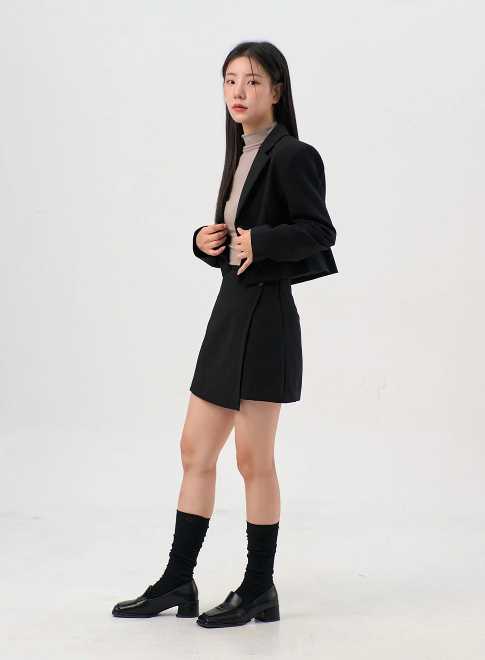 Wrap-Style Mini Skirt OG328 - Image 4
