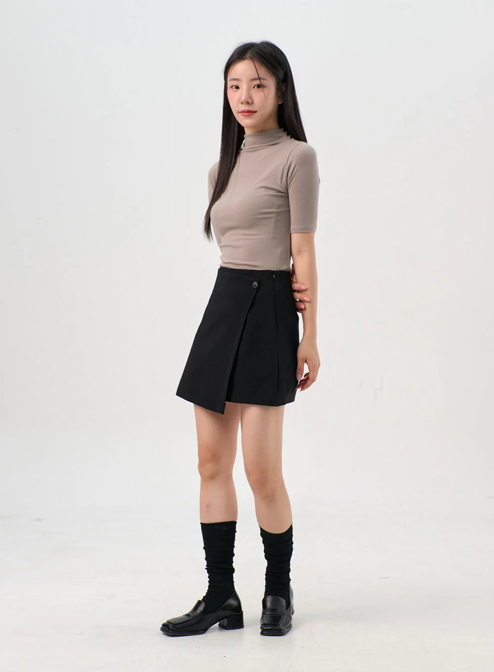 Wrap-Style Mini Skirt OG328 - Image 9
