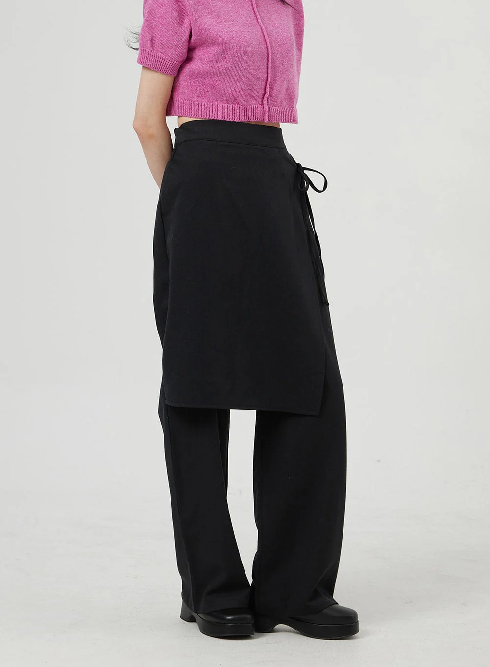 Wrapped Skirt Wide Leg Pants OF324 - Image 3