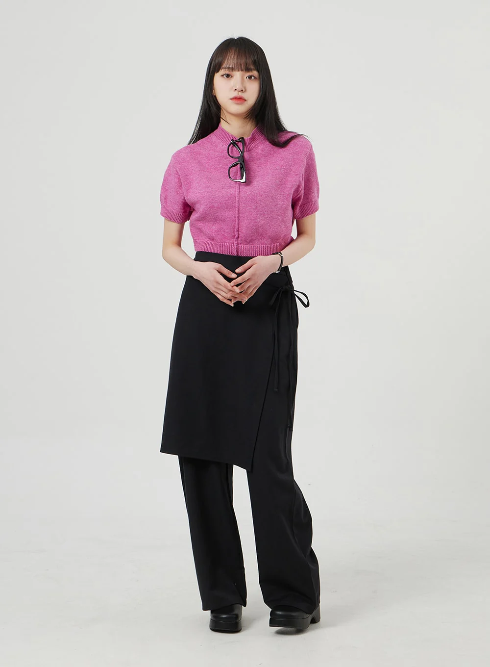 Wrapped Skirt Wide Leg Pants OF324 - Image 8